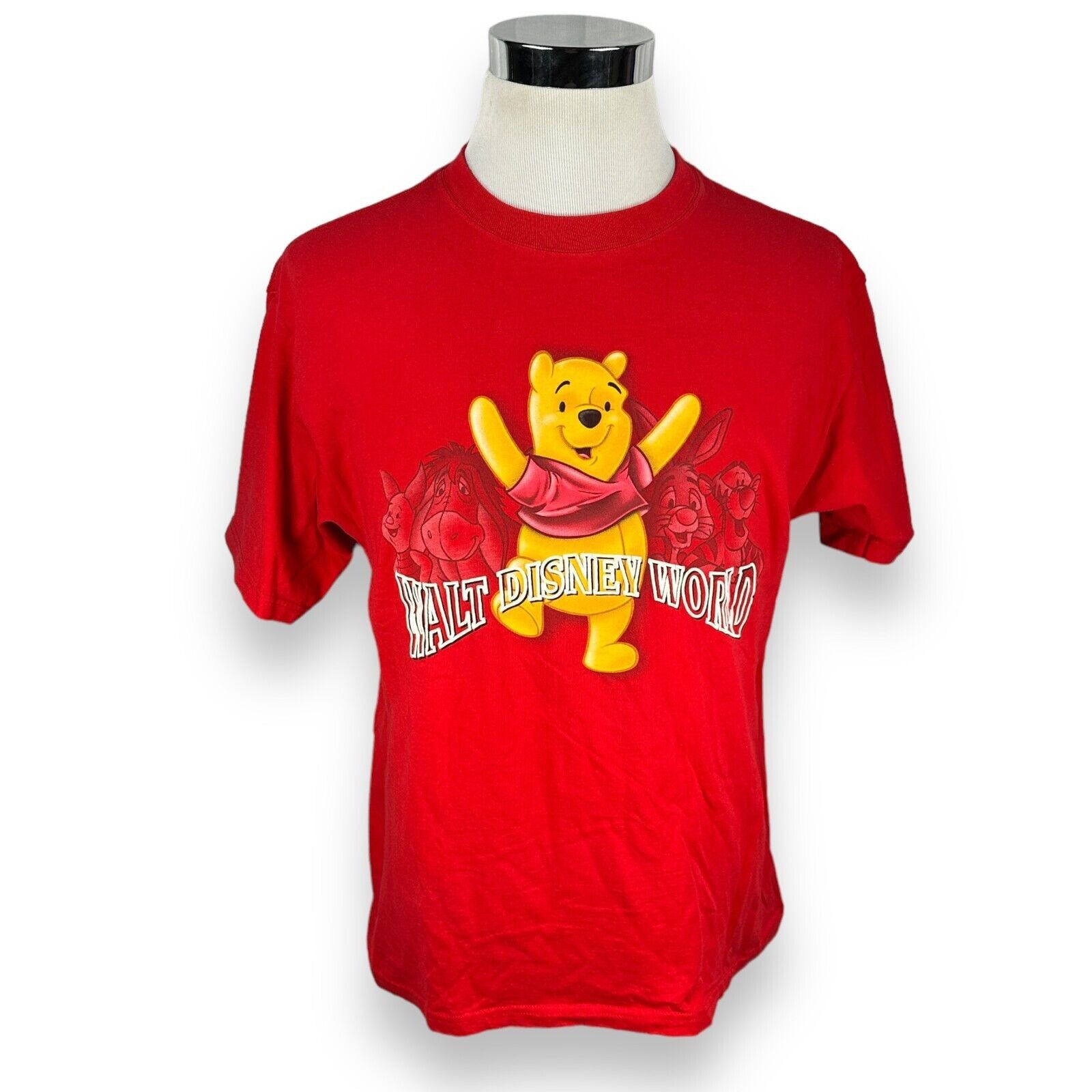 Disney Vintage Walt Disney World Winnie The Pooh T-Shirt Men L Red Size US L / EU 52-54 / 3 - 1 Thumbnail