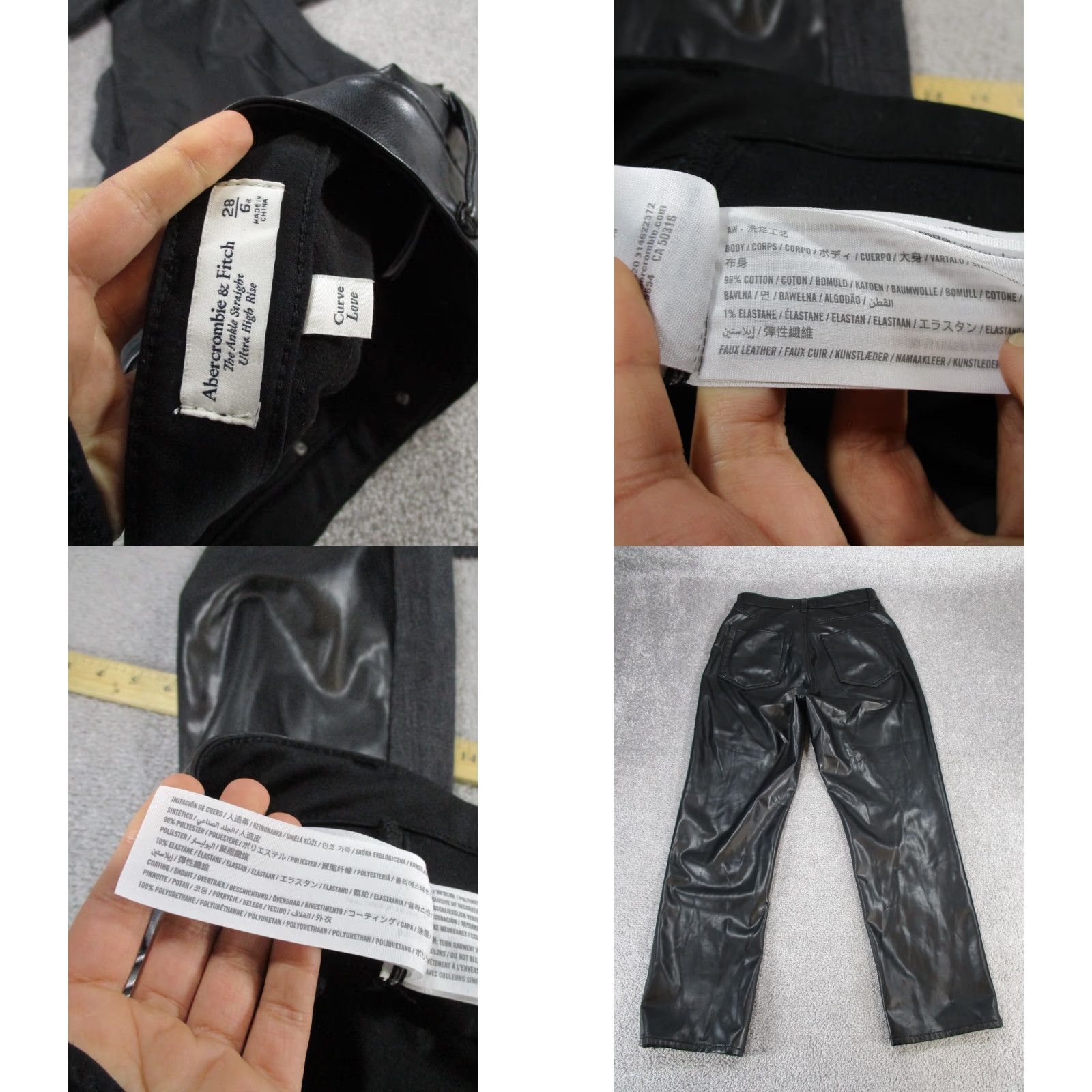 Abercrombie & Fitch Abercrombie & Fitch Jeans Womens 28 The Ankle Straight HR Curvy Gray Denim Size 28" / US 6 / IT 42 - 8 Thumbnail
