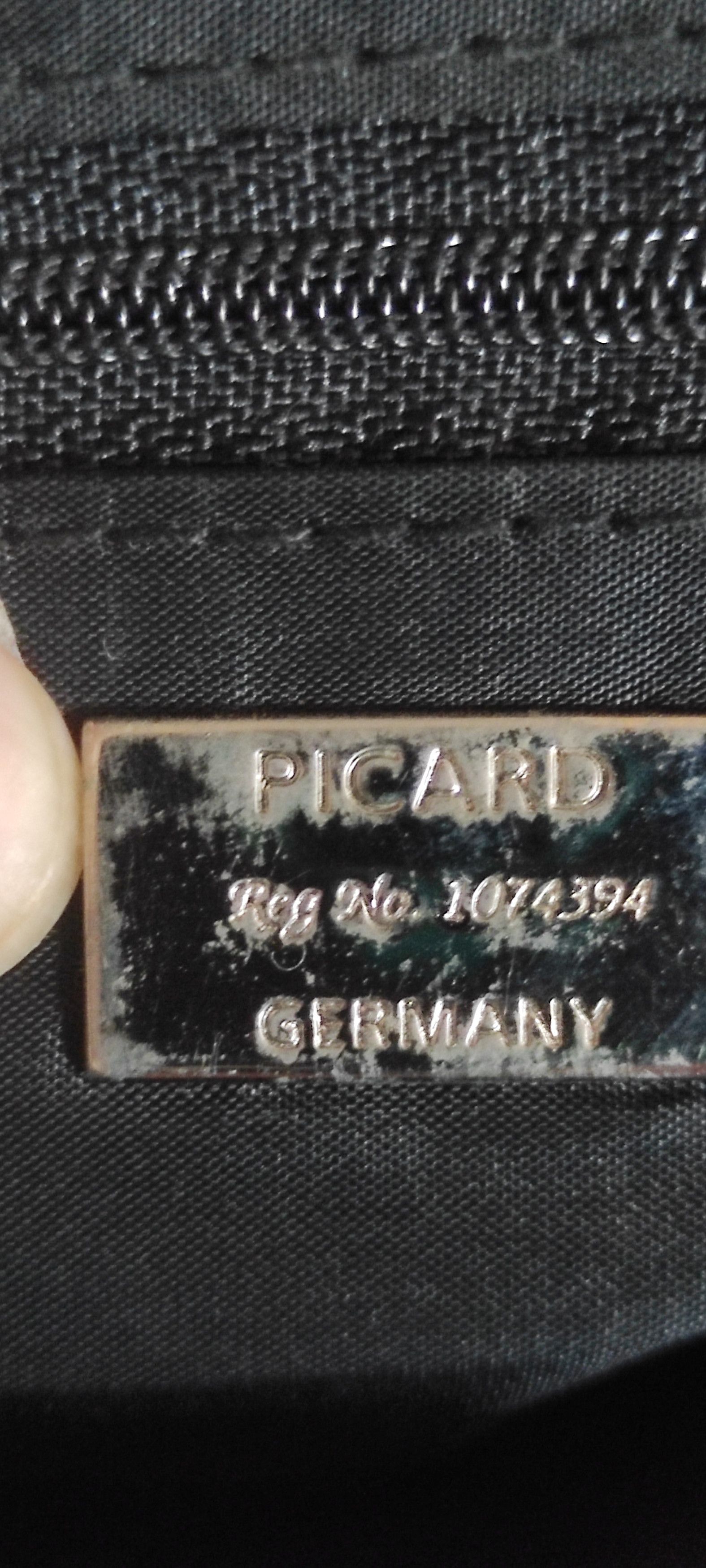Leather × PICARD Vintage Picard Genuine Leather Women's Black Shoulder Bag Size ONE SIZE - 5 Thumbnail