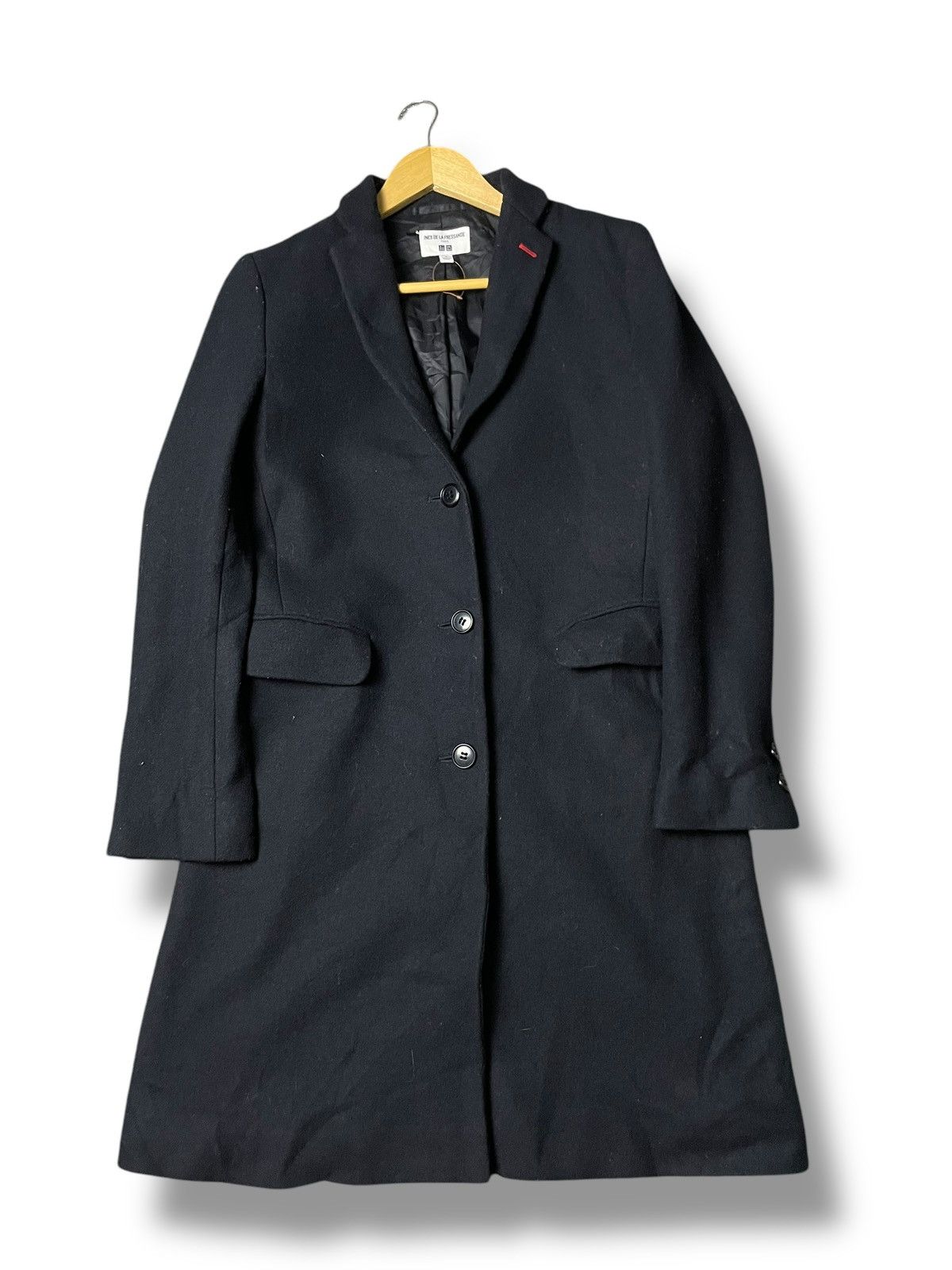 Japanese Brand × Uniqlo × Vintage Ines De La Fressange x Uniqlo Woolblend Chester Coat (89) Size US M / EU 48-50 / 2 - 1 Thumbnail