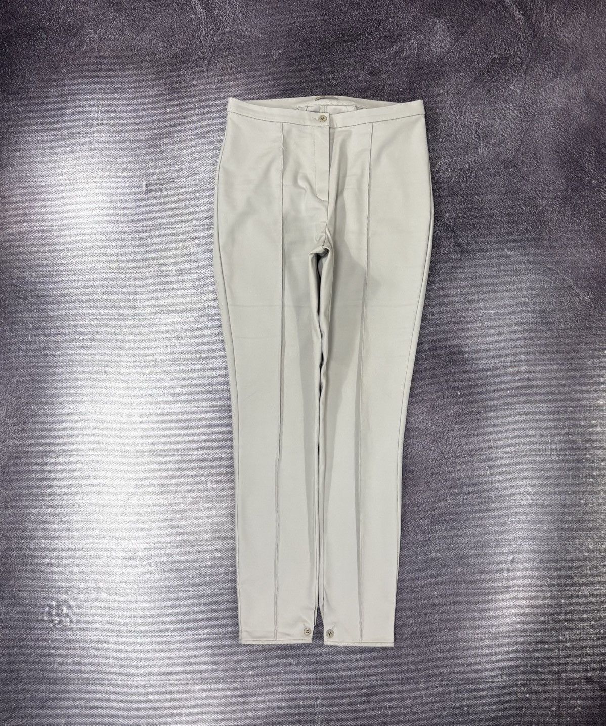 Annette Gortz Annette Gortz Women’s Light Grey Cotton Blend Pants Trousers Size 28" / US 6 / IT 42 - 1 Thumbnail