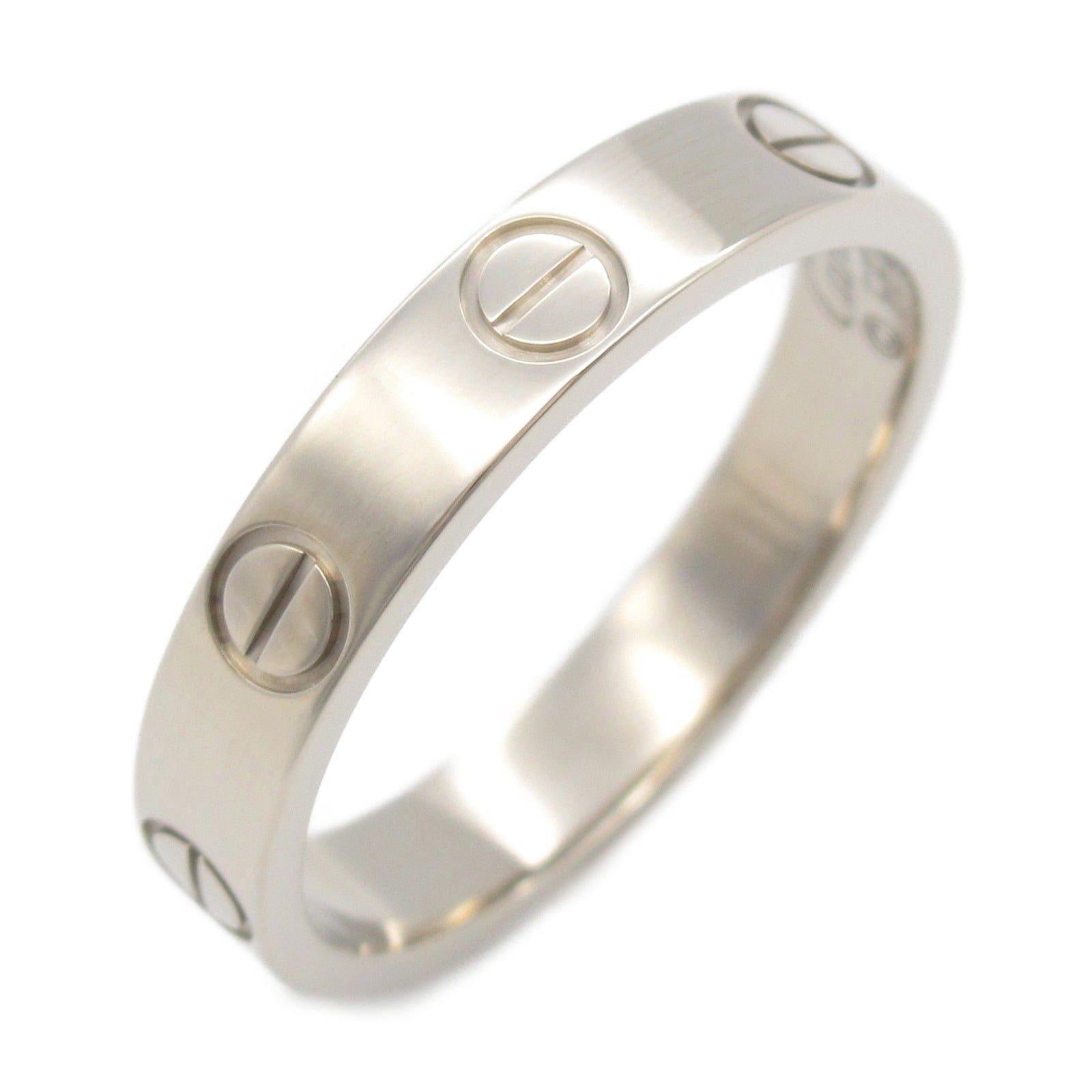 Cartier Cartier Mini Love Ring K18Wg (White Gold) Silver Size ONE SIZE - 1 Thumbnail
