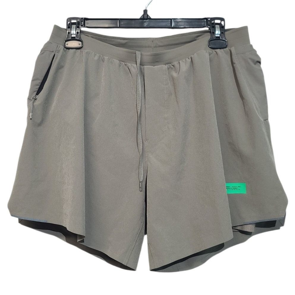 Lululemon Lululemon Surge Short 6" Large SeaWheeze 2021 Grey Sage Rare Size US 36 / EU 52 - 1 Thumbnail