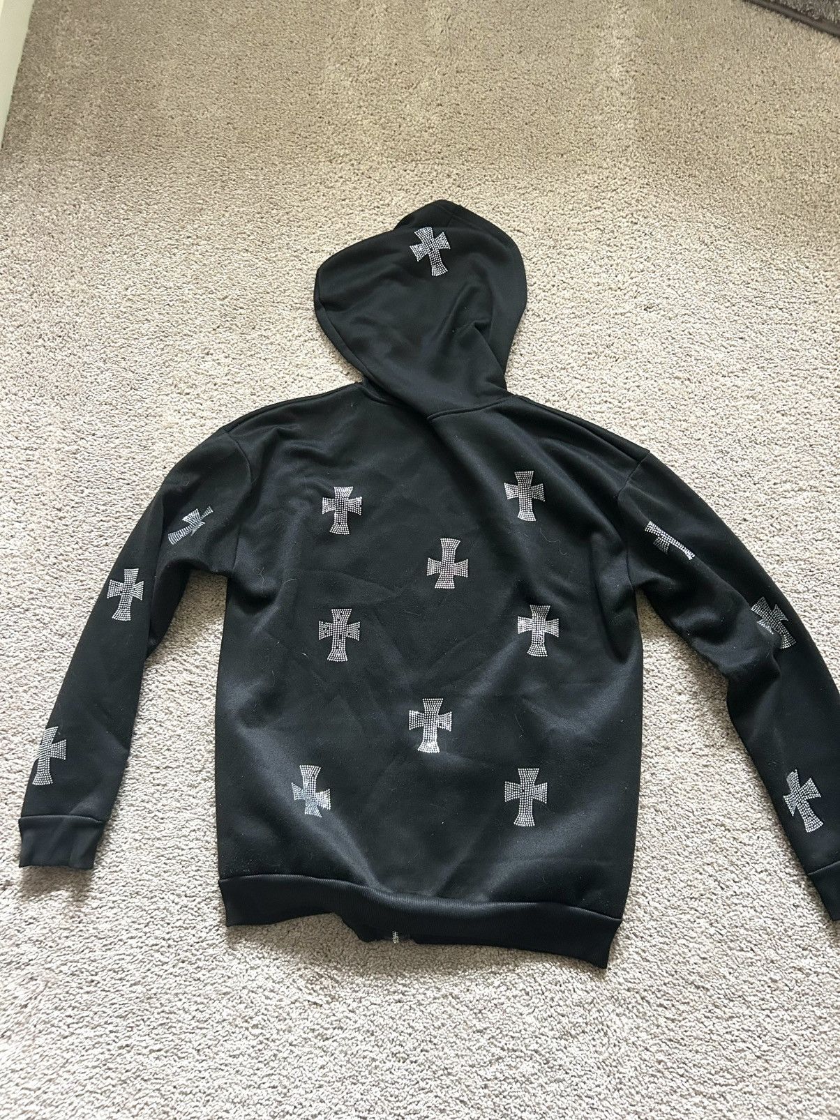 Other Studded cross zip up hoodie black Size US L / EU 52-54 / 3 - 2 Thumbnail