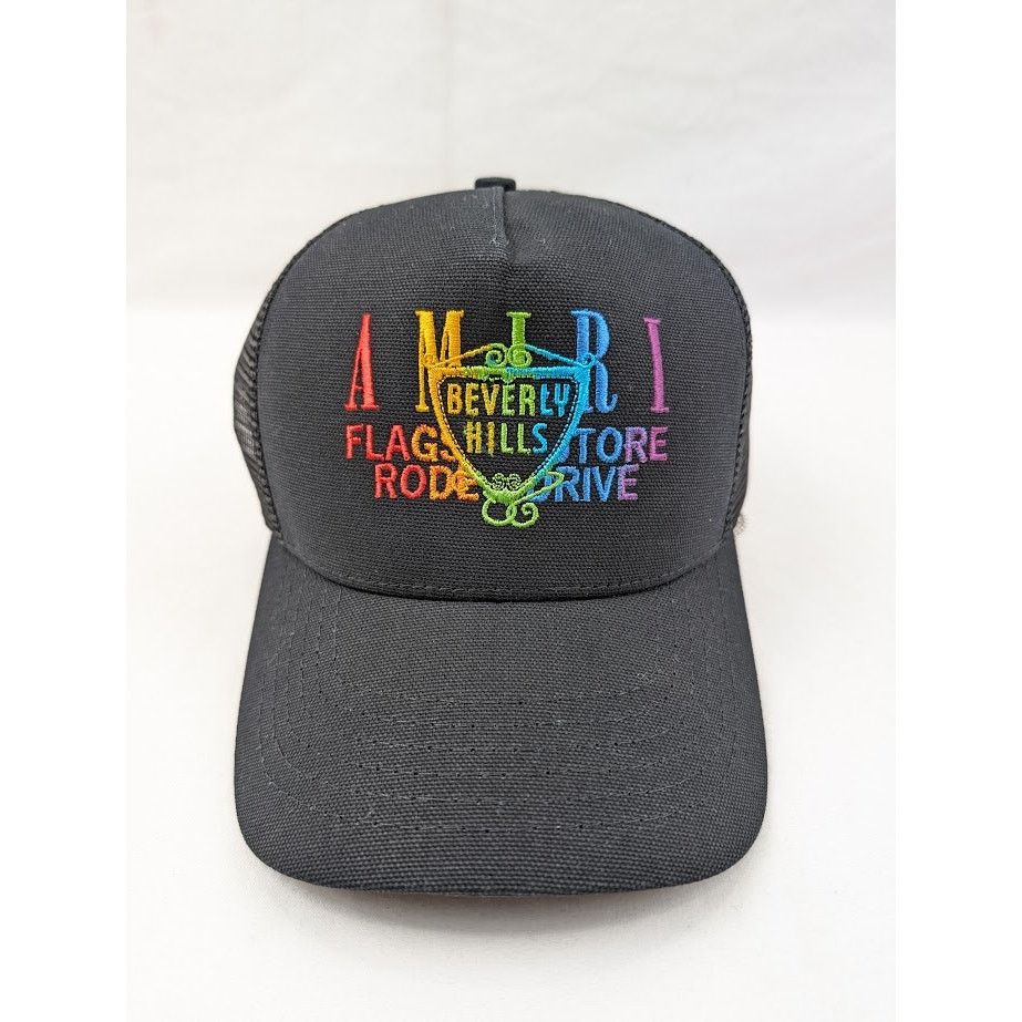Amiri o1rshd1 Q:3 / Size: OS / Baseball Cap / Hat in Black/Rainbow Size ONE SIZE - 3 Thumbnail