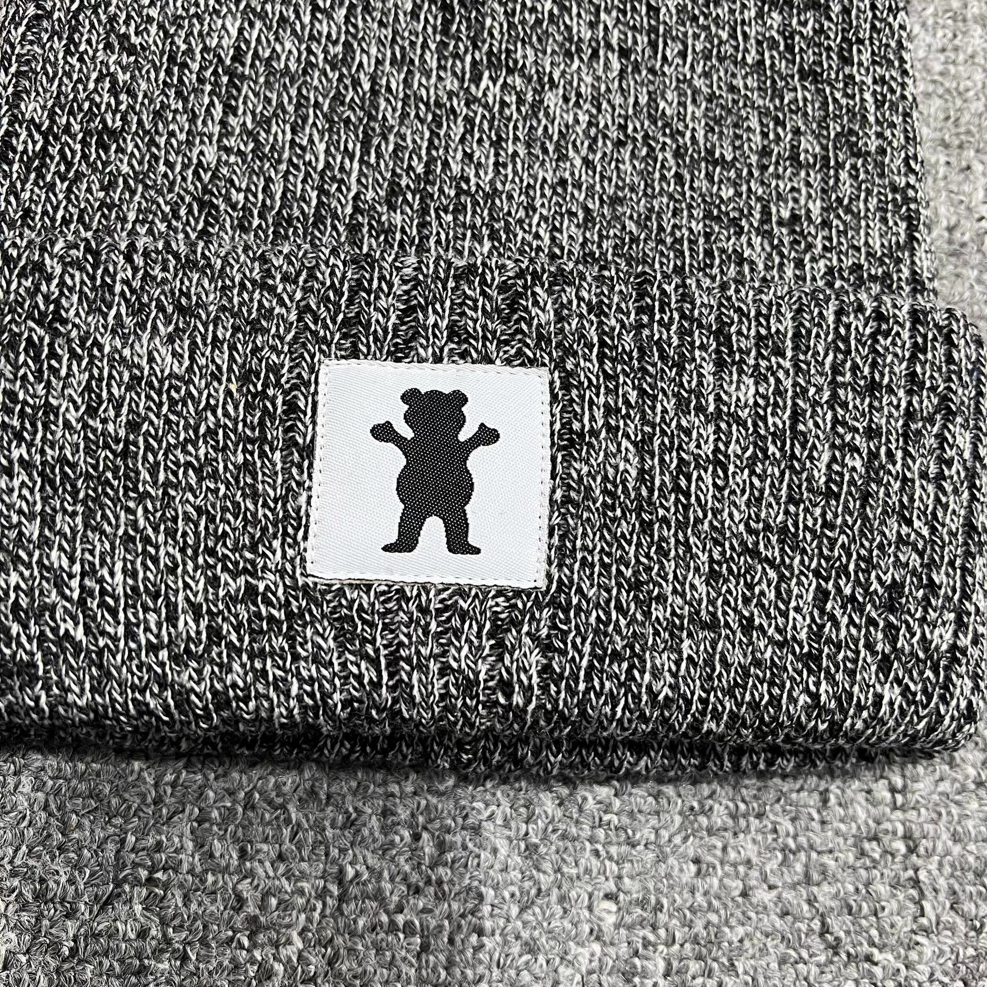 Grizzly Griptape Grizzly Griptape Bear Embroidered Knitted Beanie Q7 Size ONE SIZE - 3 Thumbnail