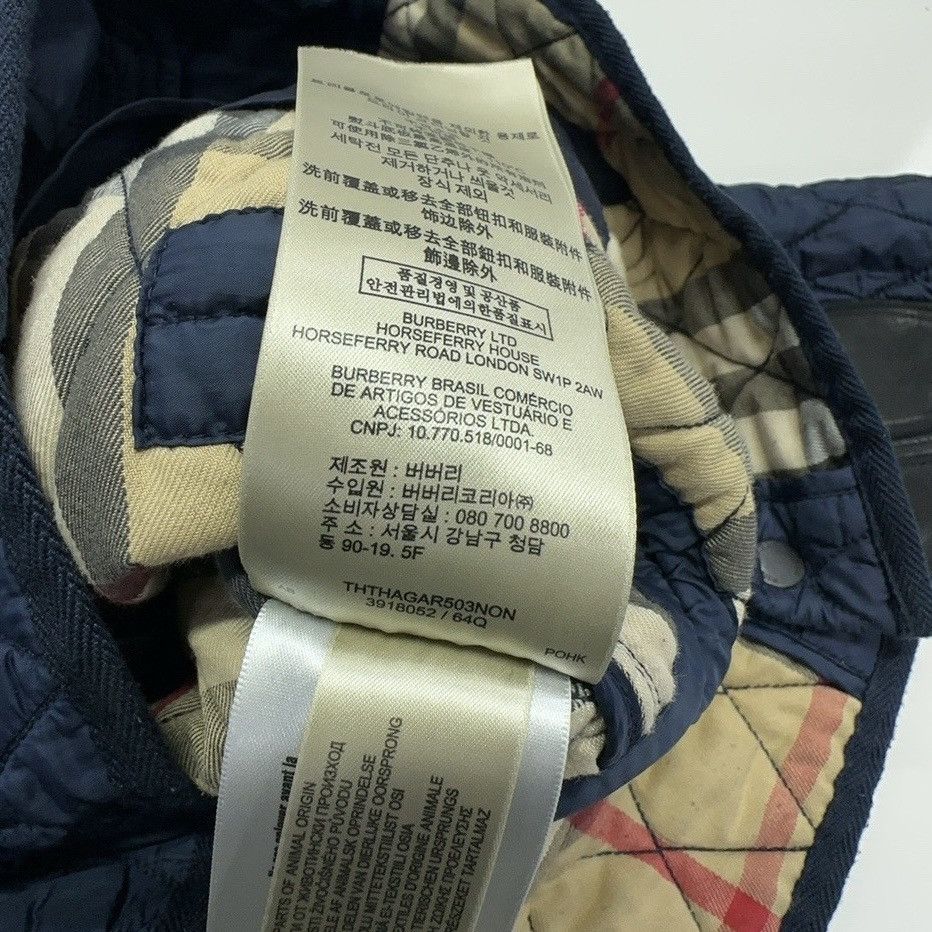 Burberry Brit Navy Blue Synthetic Quilted Russell Field Jacket Size US XS / EU 42 / 0 - 3 Thumbnail