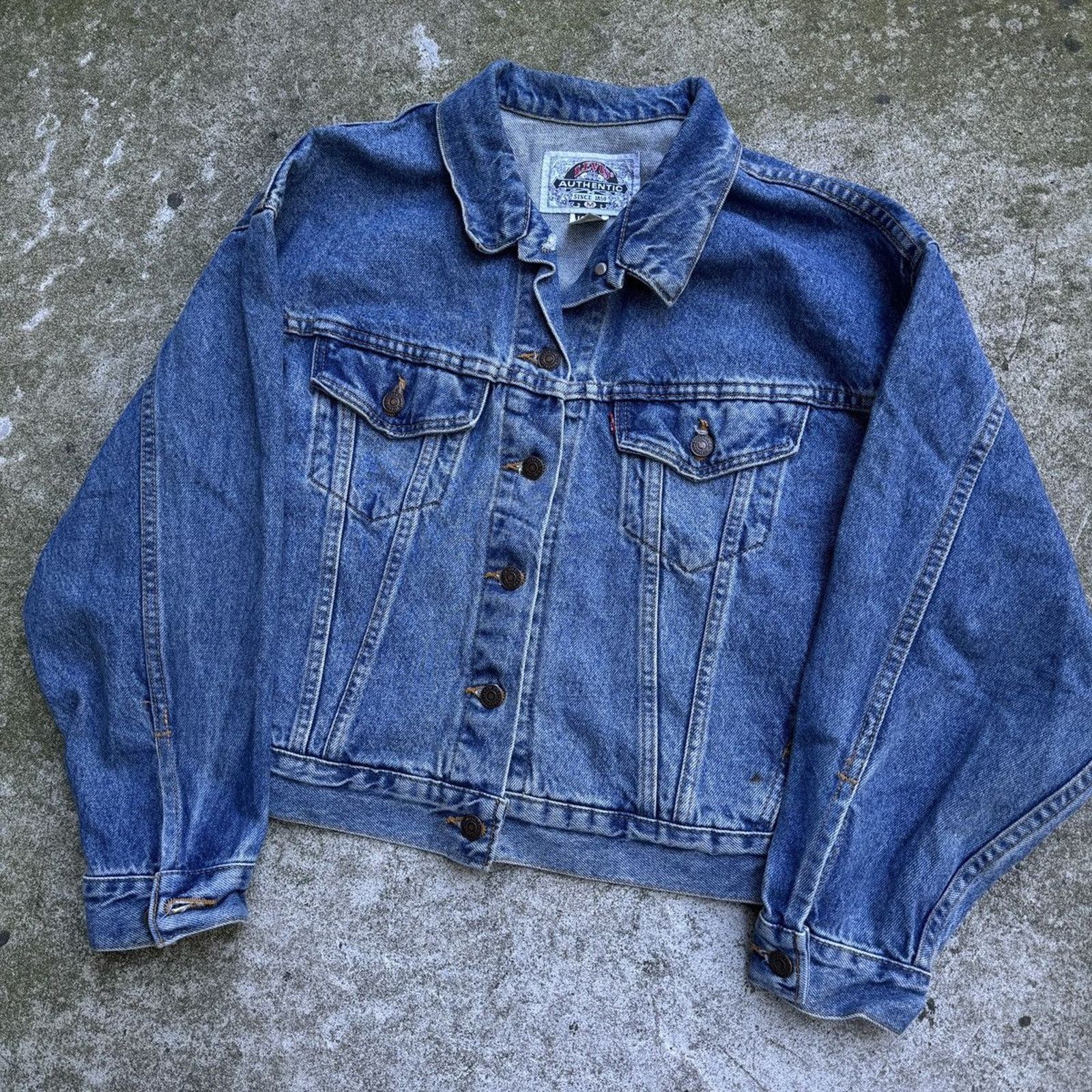 Levi's 80s Levi's Western Trucker Jacket USA ERD Grunge Light Wash Size US M / EU 48-50 / 2 - 3 Thumbnail