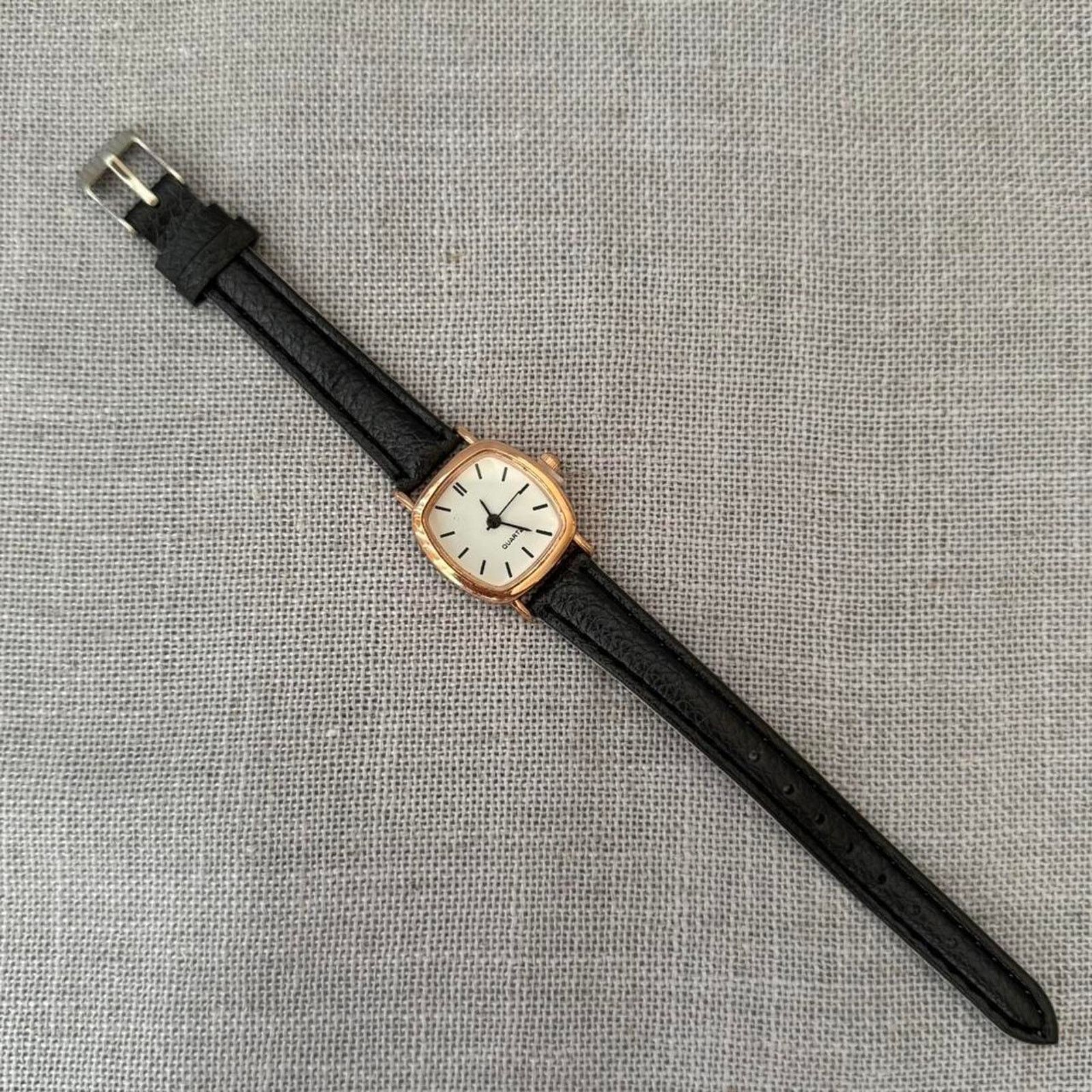 Other Black leather watch classic analogue Size ONE SIZE - 1 Thumbnail