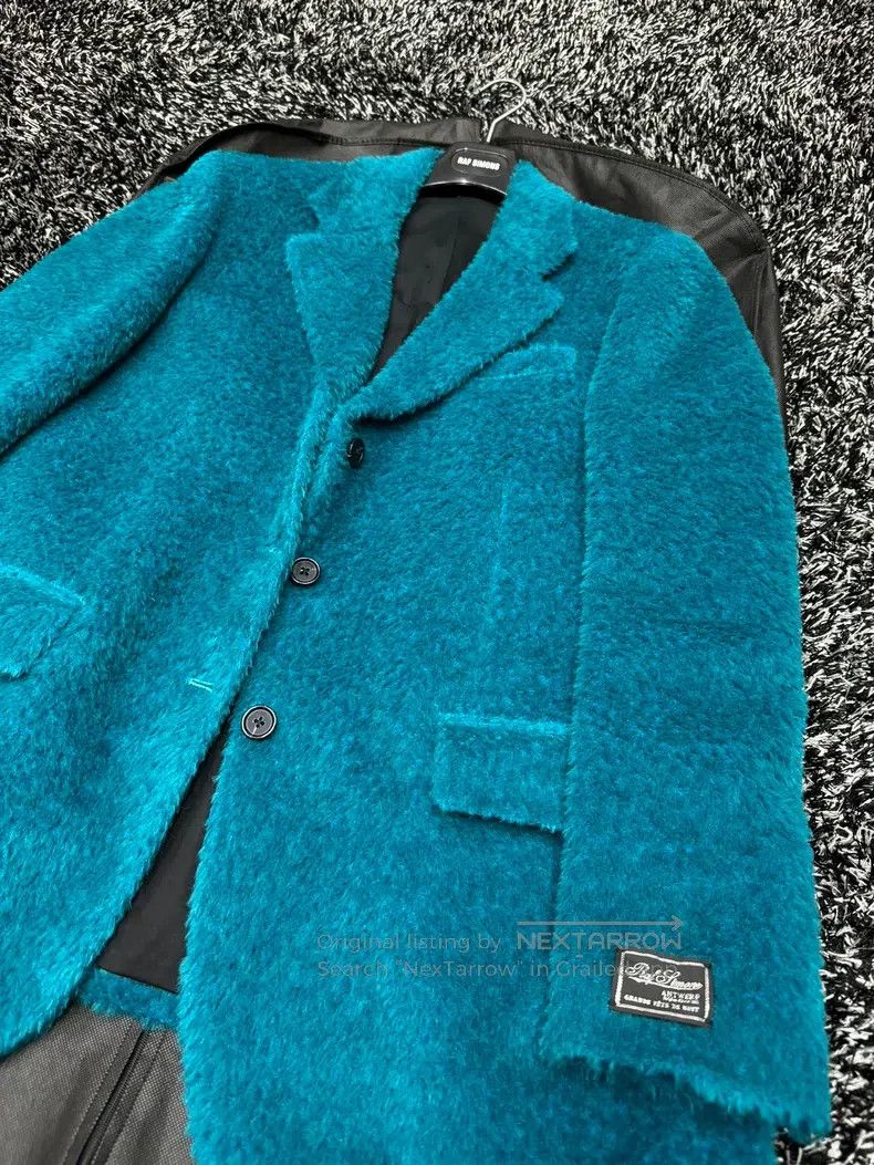 Raf Simons Raf Simons Size 38 Lake blue alpaca wool jacket Size US XS / EU 42 / 0 - 1 Thumbnail