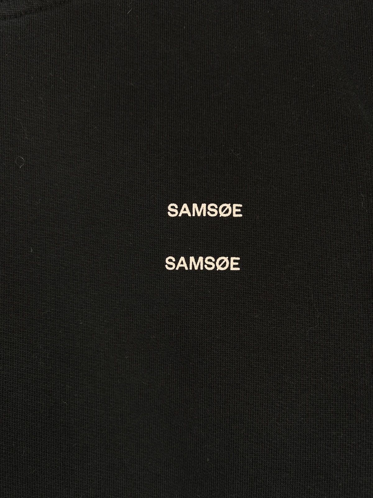 Designer × Samsoe Samsoe Samsoe Samsoe black crewneck mini logo print Size US L / EU 52-54 / 3 - 4 Thumbnail