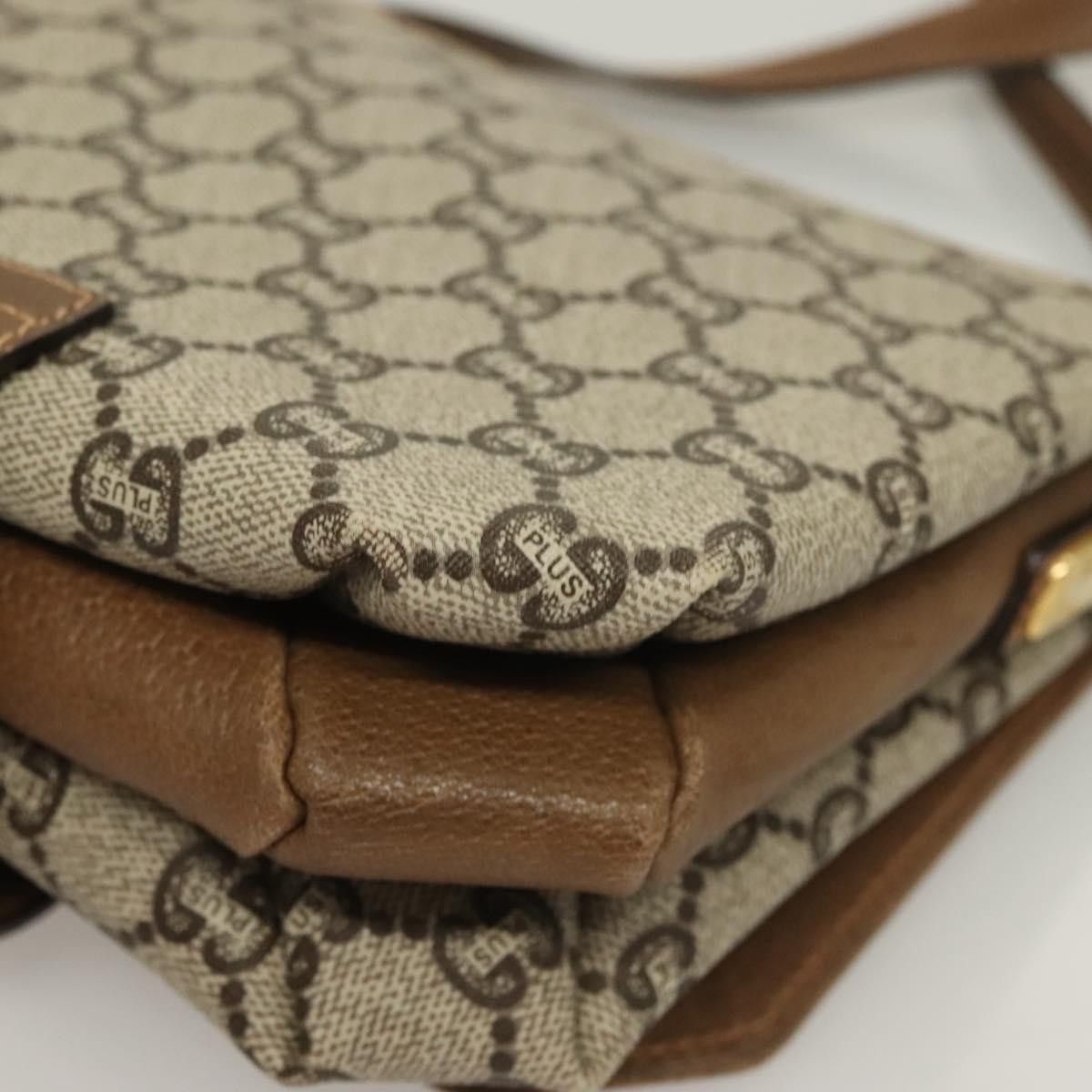 Gucci GUCCI GG Plus Supreme Shoulder Bag Pvc Beige Gold Size ONE SIZE - 13 Thumbnail