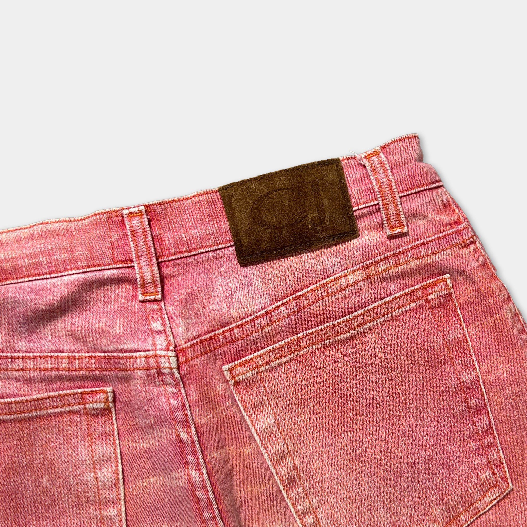 Roberto Cavalli Cavalli Jeans 2000's Pink Orange Gradient Denim Jeans Size US 29 - 6 Thumbnail