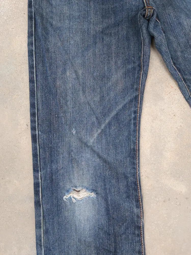 Japanese Brand Vintage Edwin Made In Japan Distressed Jeans 28x30 Size US 28 / EU 44 - 6 Thumbnail