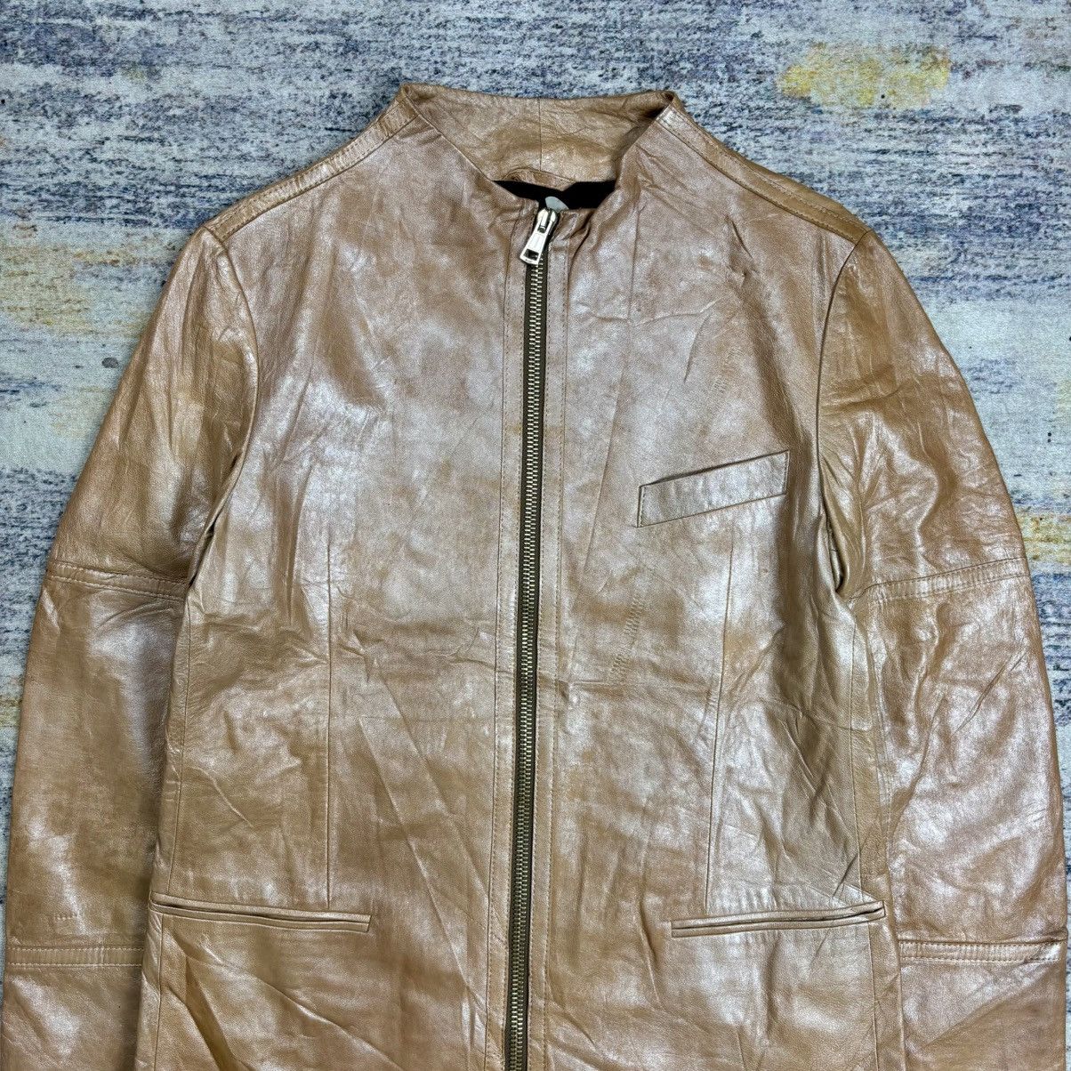 Paul Smith 2000s Paul Smith -Raccagni Lightweight Waxed Leather Jacket Size US L / EU 52-54 / 3 - 3 Thumbnail