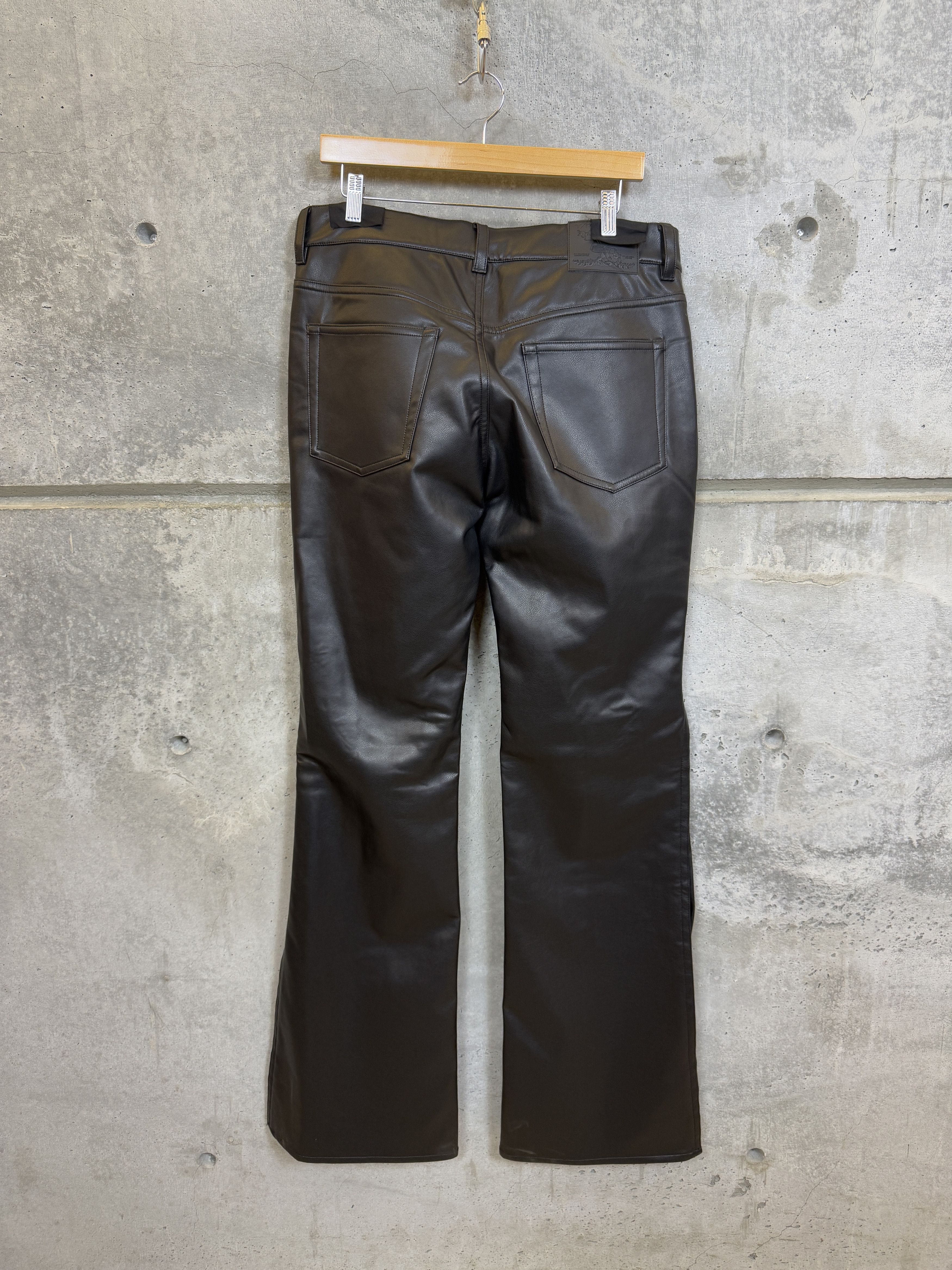 Y/Project $760 Y/Project Hook and Eye Slim Leather Pants Size US 26 / EU 42 - 5 Thumbnail