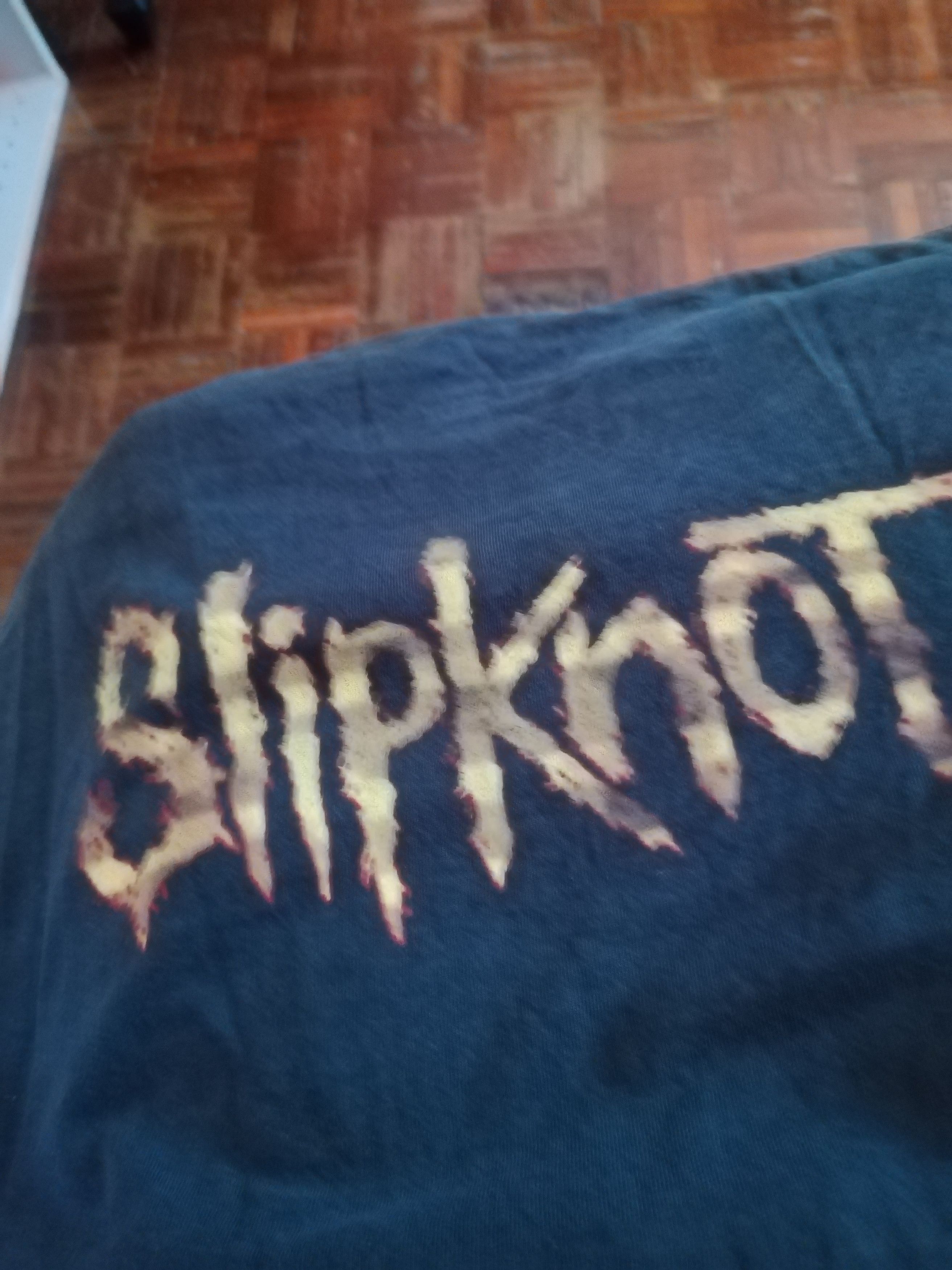 Vintage Slipknot M Size Vtg 2000 blue grape shirt Size US M / EU 48-50 / 2 - 5 Thumbnail