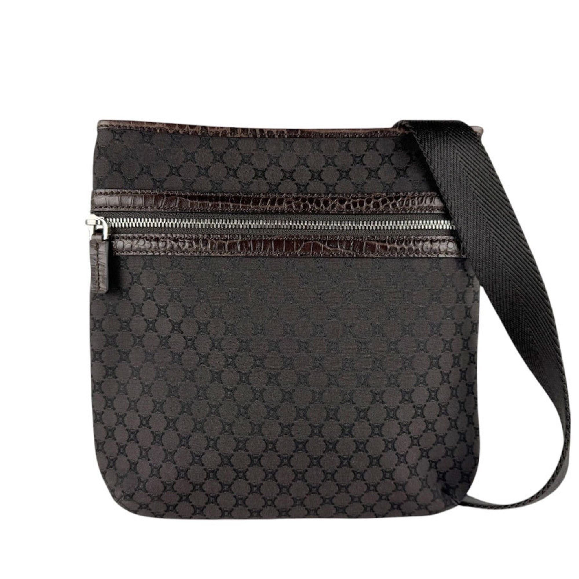 Celine Celine Crossbody Shoulder Bag, Canvas, Brown, Women's z9566 Size ONE SIZE - 1 Thumbnail