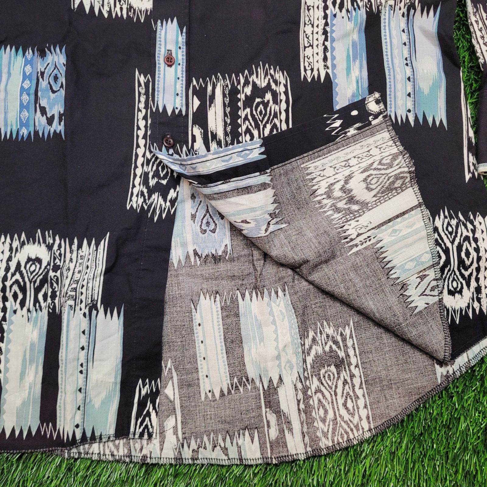 Panhandle Slim VTG 80s Panhandle Slim Abstract Ikat Print Button Shirt 2XLT Size US XXL / EU 58 / 5 - 3 Thumbnail