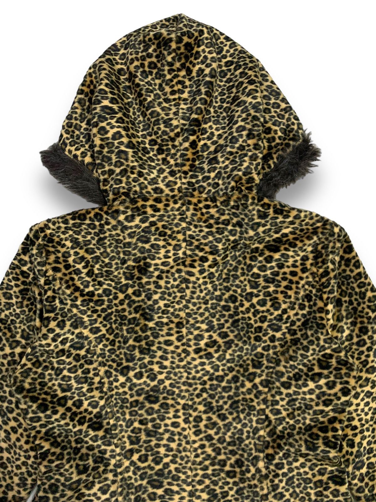 Japanese Brand Japanese Brand Leopard Pattern Faux Fur Hooded Jacket Size M / US 6-8 / IT 42-44 - 13 Thumbnail