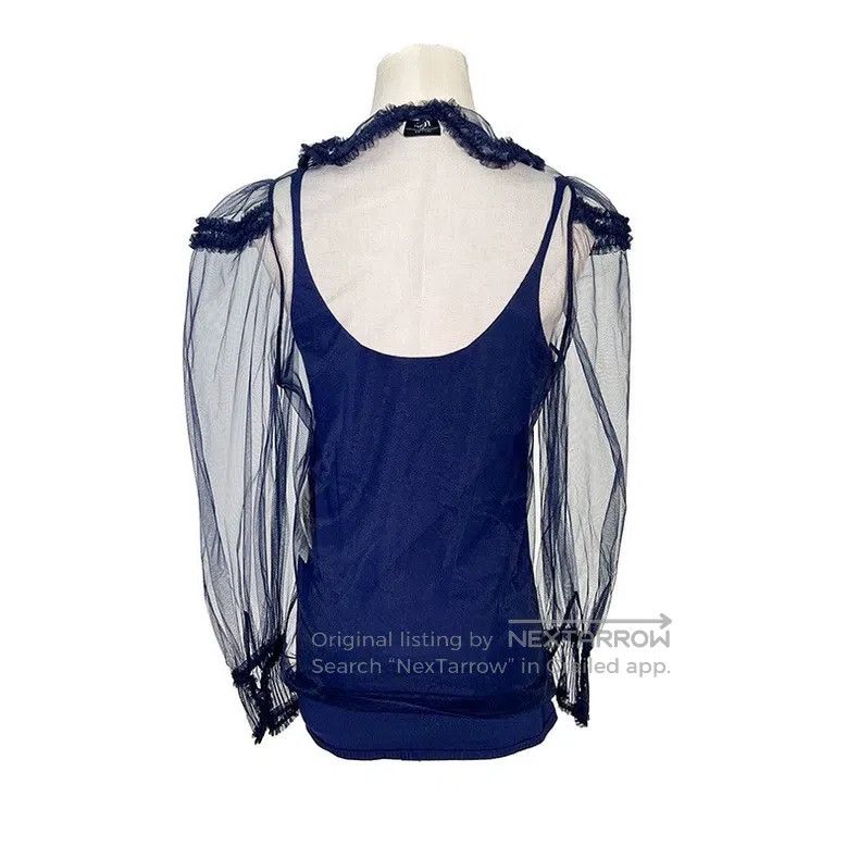 Fendi Fendi Solid-colored polyester viscose chiffon/lace blouse Size XS / US 0-2 / IT 36-38 - 2 Thumbnail
