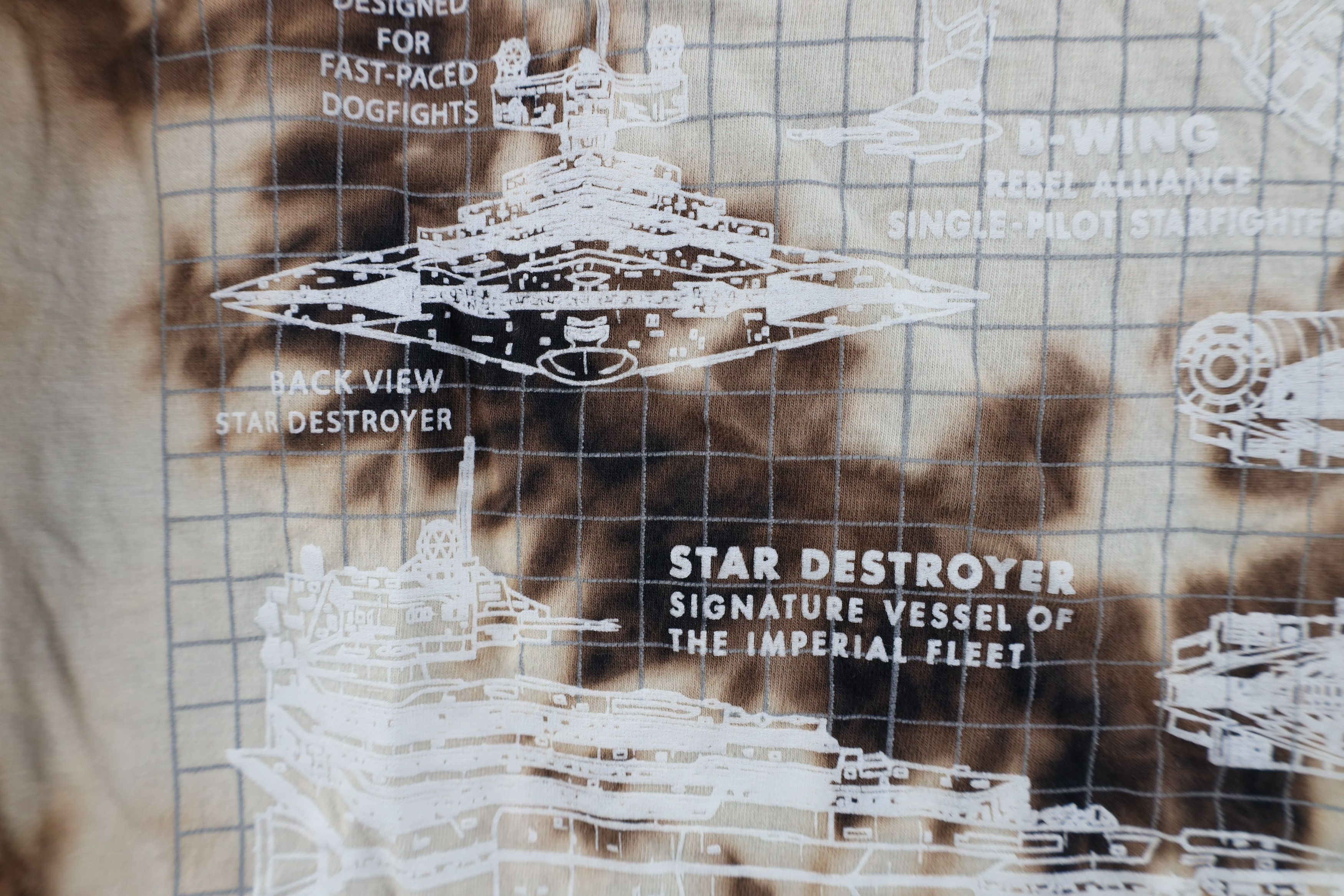 Star Wars × Vintage Star Wars Acid Wash Ships and Fighters Short Sleeve T-Shirt Size US M / EU 48-50 / 2 - 7 Thumbnail