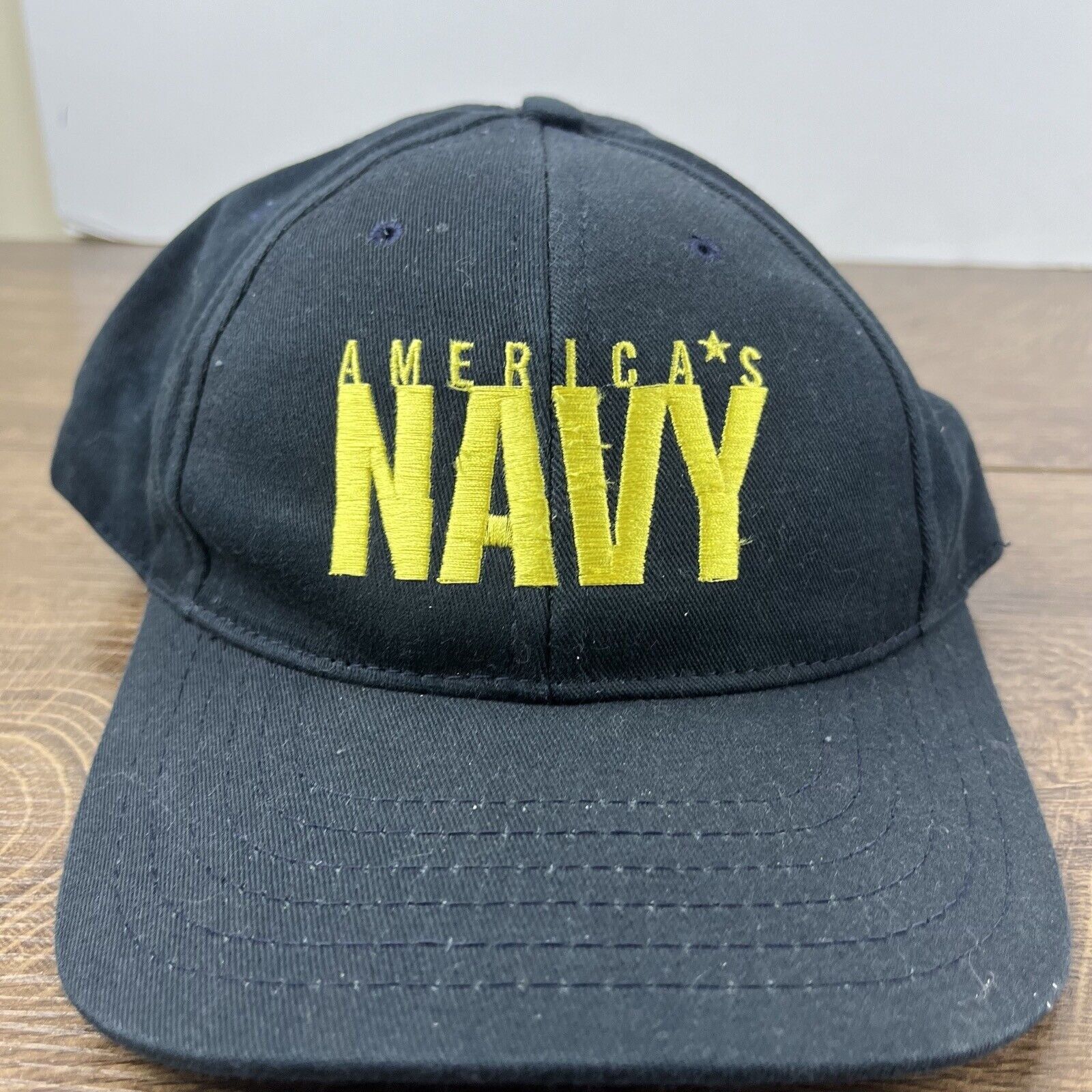 Other America's Navy Hat US Navy Hat Black Cap Hat Adjustable Hat Size ONE SIZE - 5 Thumbnail