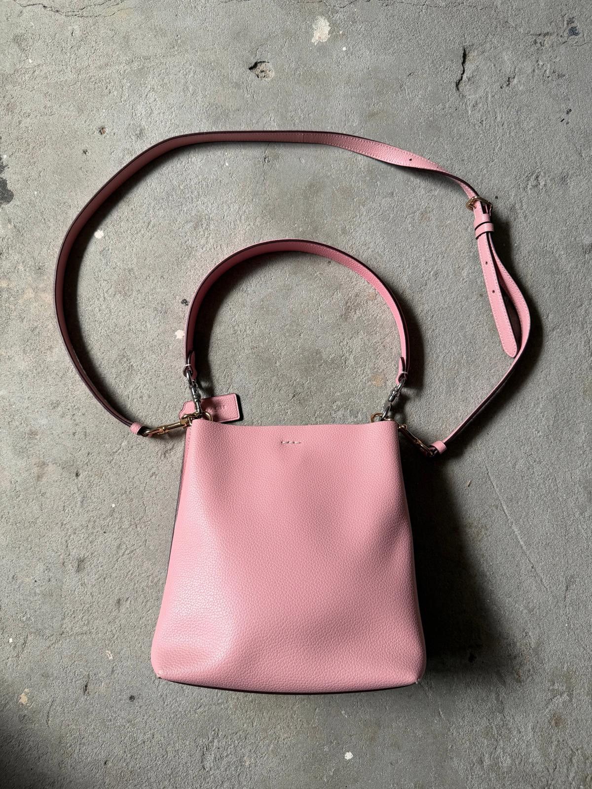 Coach Coach 2Way Leather Small Town Bucket Bag Bubblegum Size ONE SIZE - 7 Thumbnail