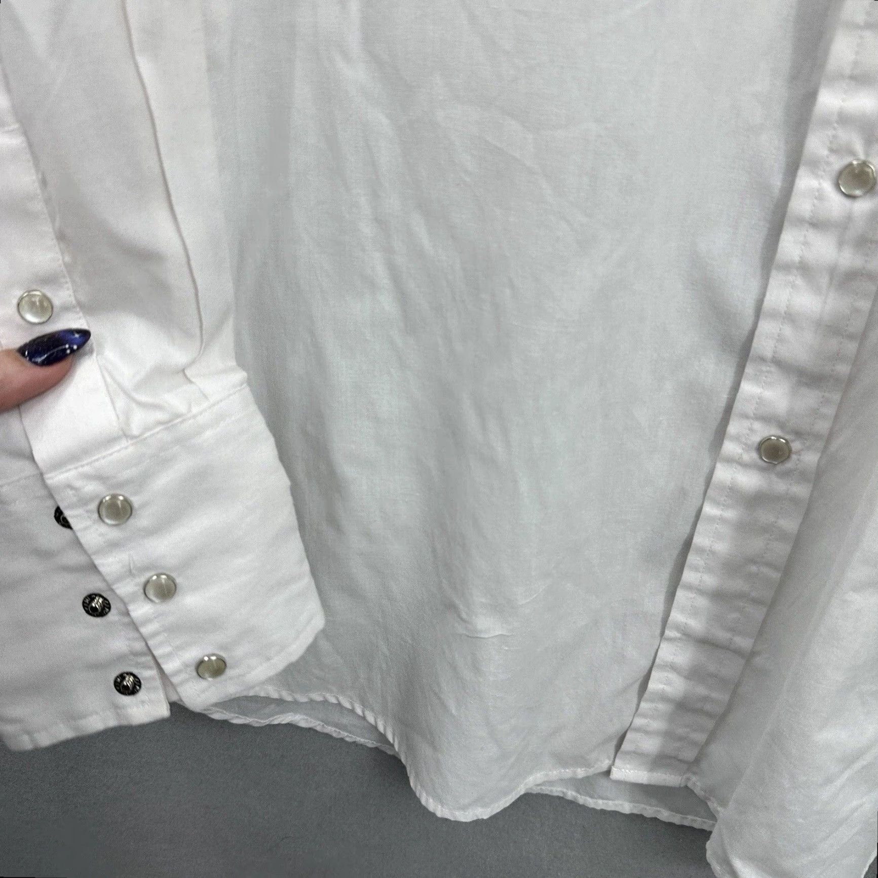 Vintage VINTAGE Sheplers Western Shirt Mens 17.5 35 Pearl Snap READ Casual Western Cowboy Pearl Snap Shirt Mens XS-XXL? Size US XL / EU 56 / 4 - 4 Thumbnail