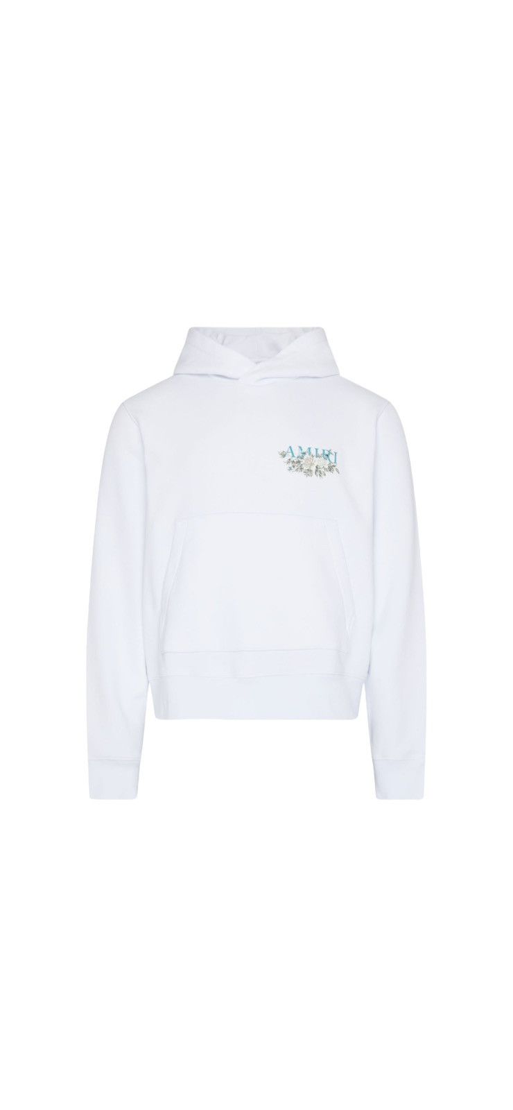 Image of Amiri Floral Amiri Logo Hoodie in White, Men's (Size XL)