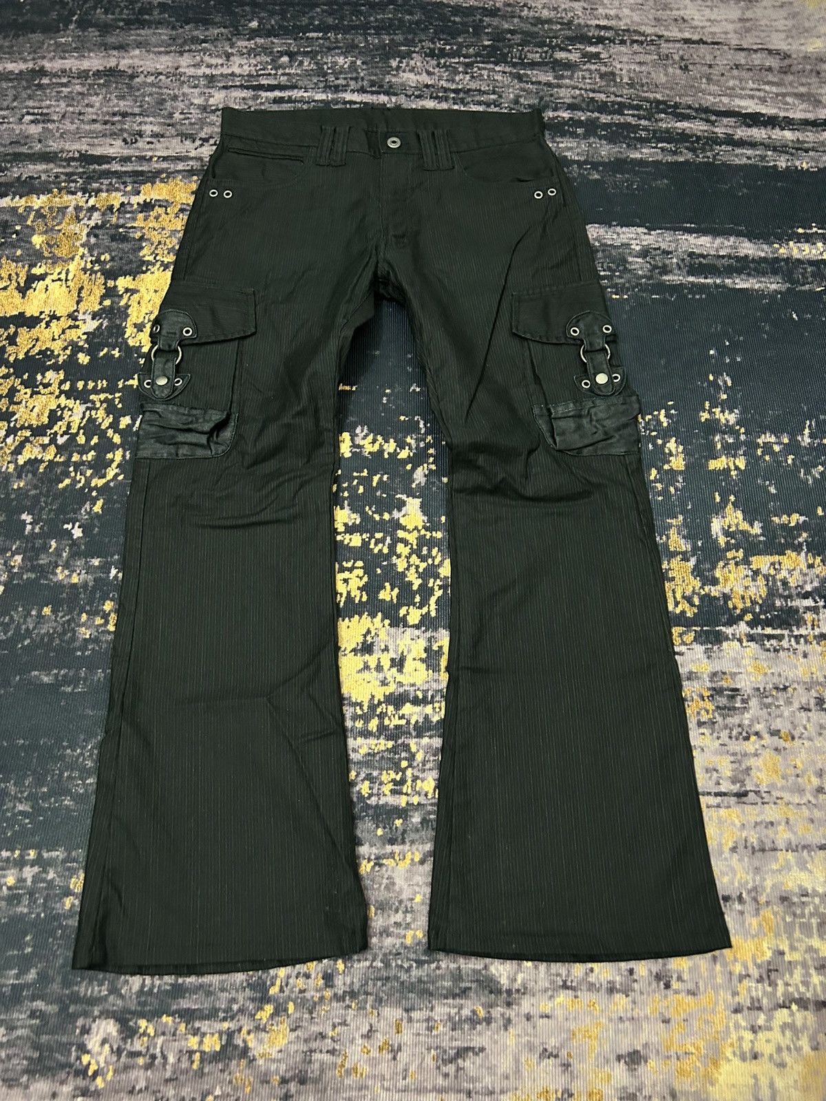 Beauty Beast Edge Rupert Difference Cargo Herringbone Flare Pants Size US 31 - 6 Thumbnail