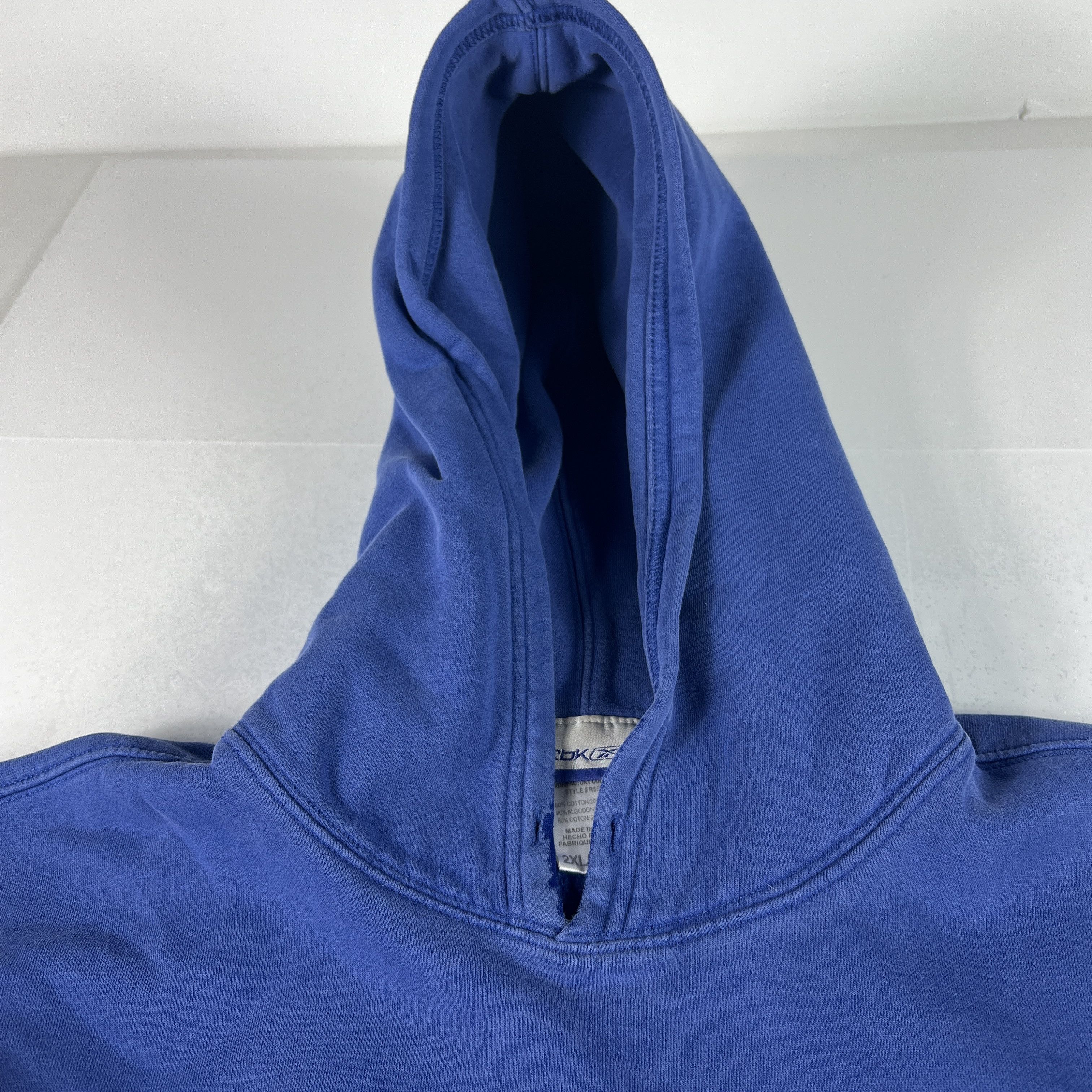 NFL × Reebok Y2K Reebok New York Giants Sweatshirt Blue Thrashed Hoodie Size US XXL / EU 58 / 5 - 9 Thumbnail