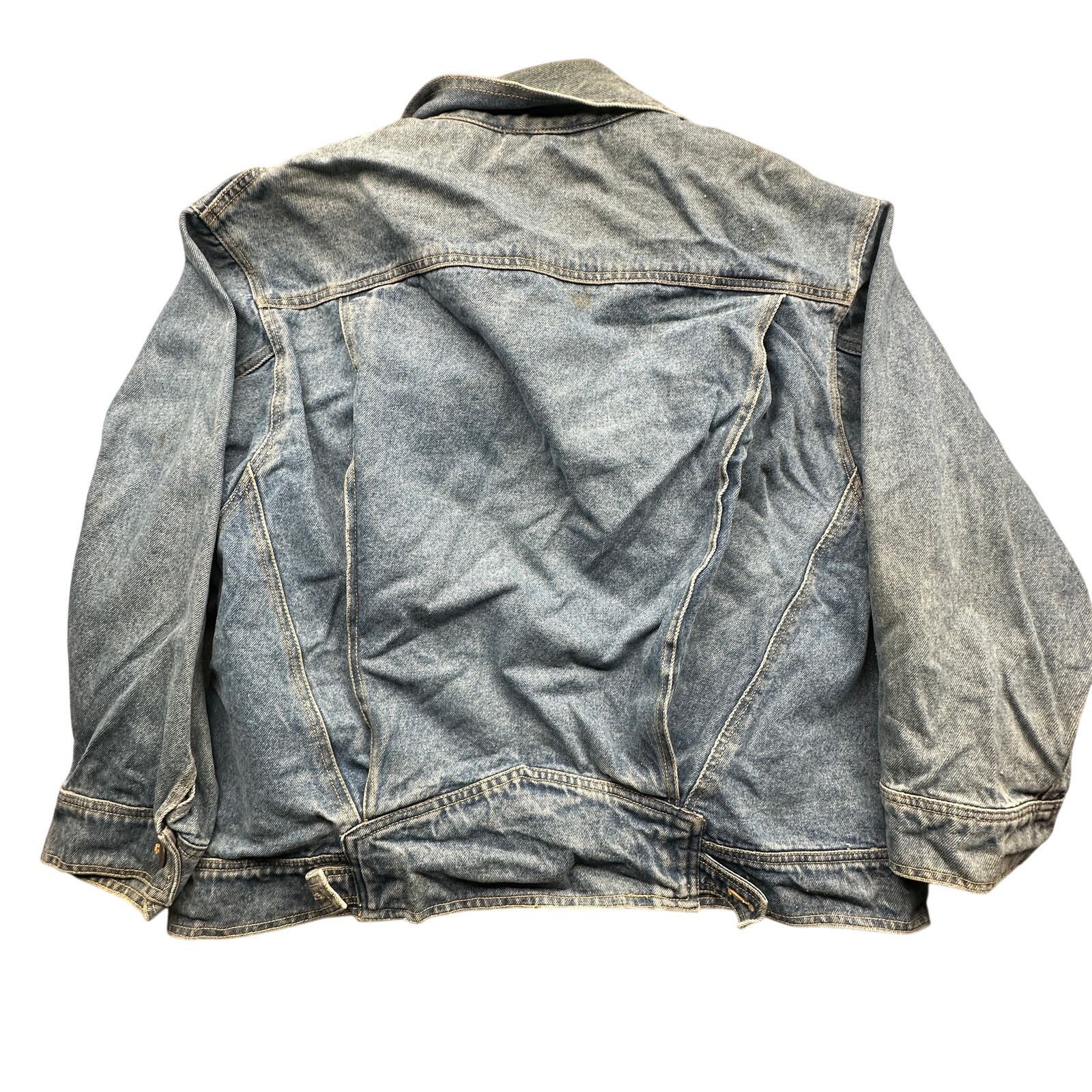 Other Vintage 90s Komitor Denim Trucker Jacket Womens XL Daks Size XL / US 12-14 / IT 48-50 - 2 Thumbnail