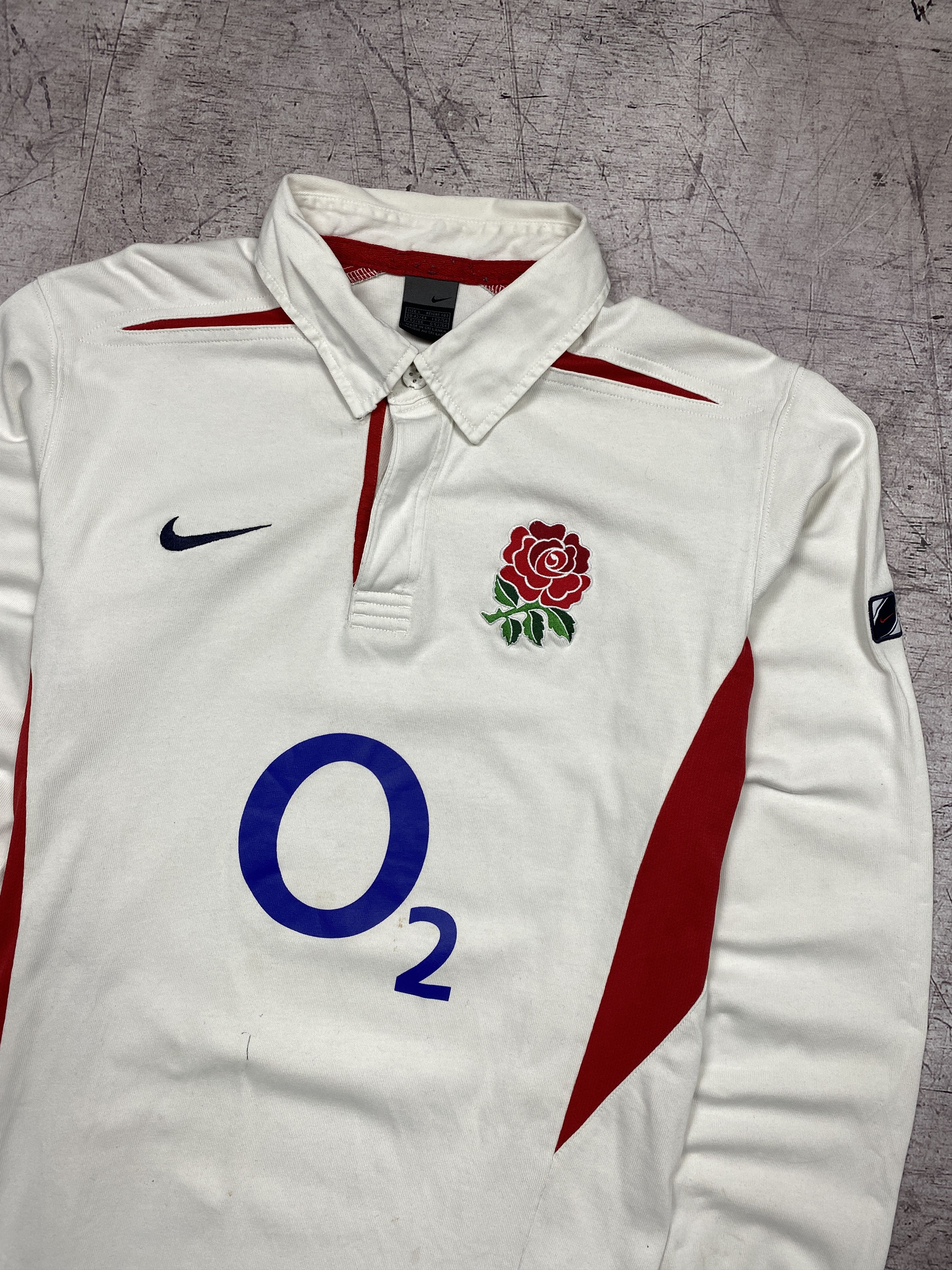 Nike Nike Rugby England Vintage Long Sleeve Polo Shirt Size US L / EU 52-54 / 3 - 2 Thumbnail
