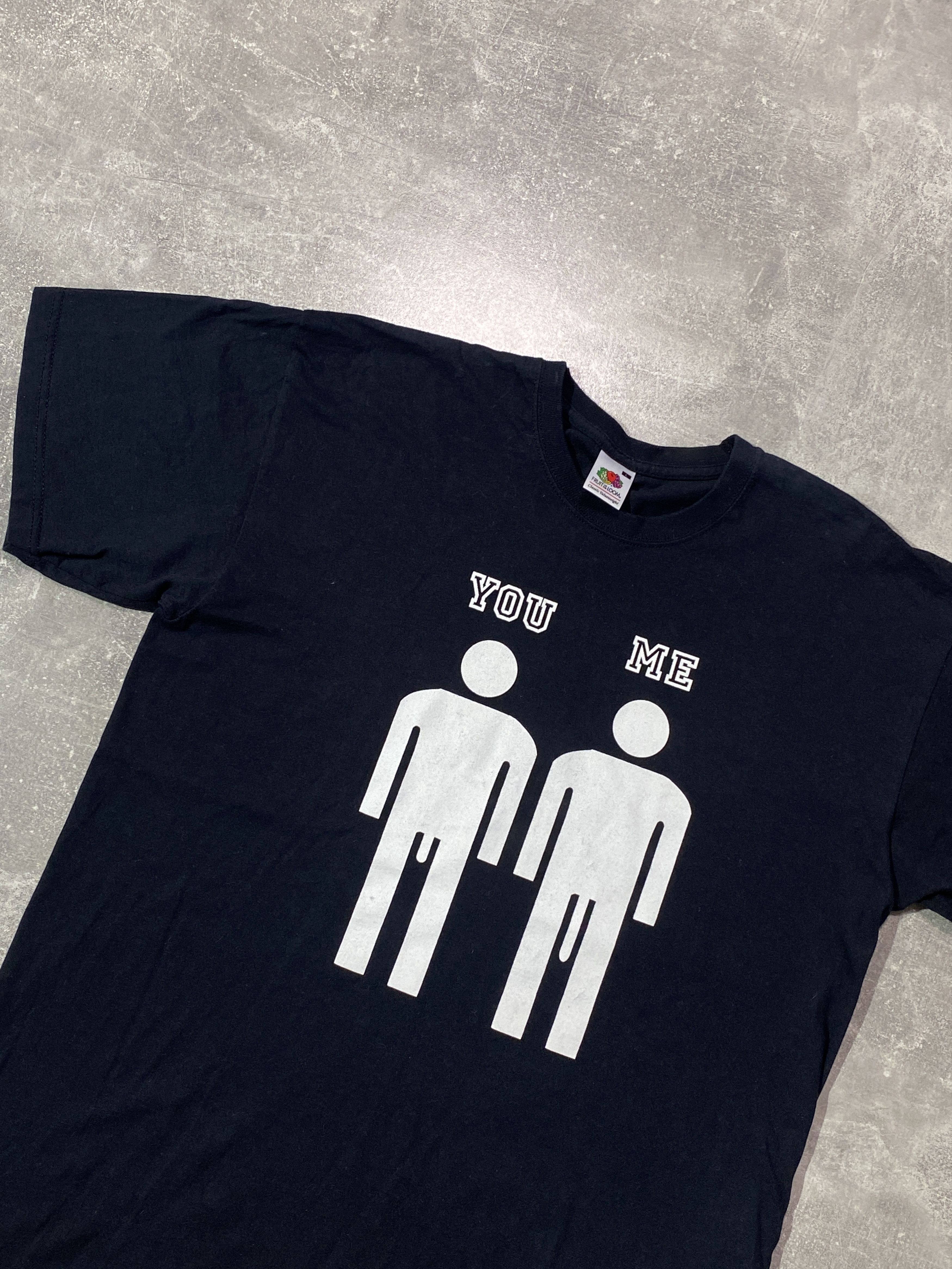Vintage Vintage Y2K YOU vs ME Humor T-shirt Size US L / EU 52-54 / 3 - 2 Thumbnail