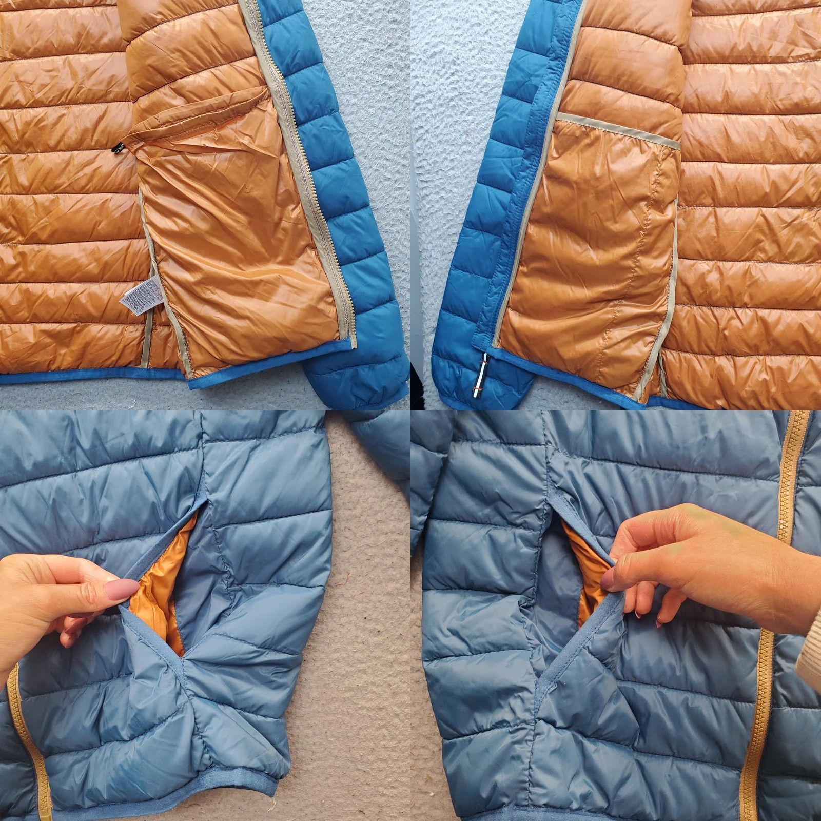 Old Navy Old Navy Puffer Jacket Womens Small Blue Regular Fit Mock Neck Full Zip Lined Size S / US 4 / IT 40 - 8 Thumbnail