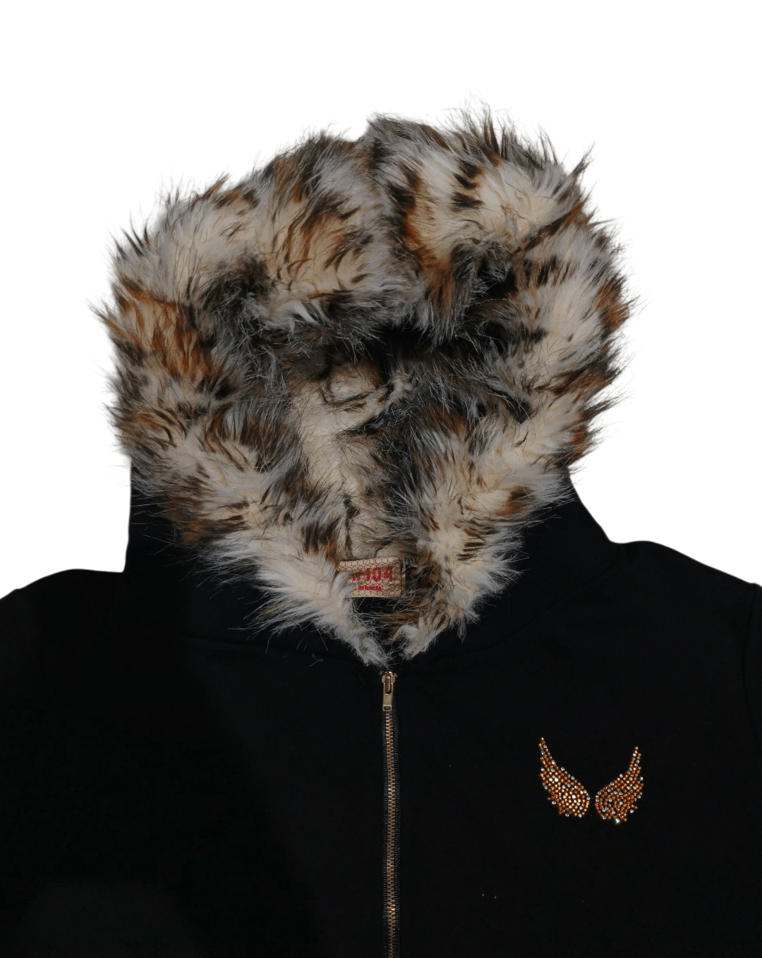 Japanese Brand Zip Hoodie Fur Leopard Size M / US 6-8 / IT 42-44 - 2 Thumbnail