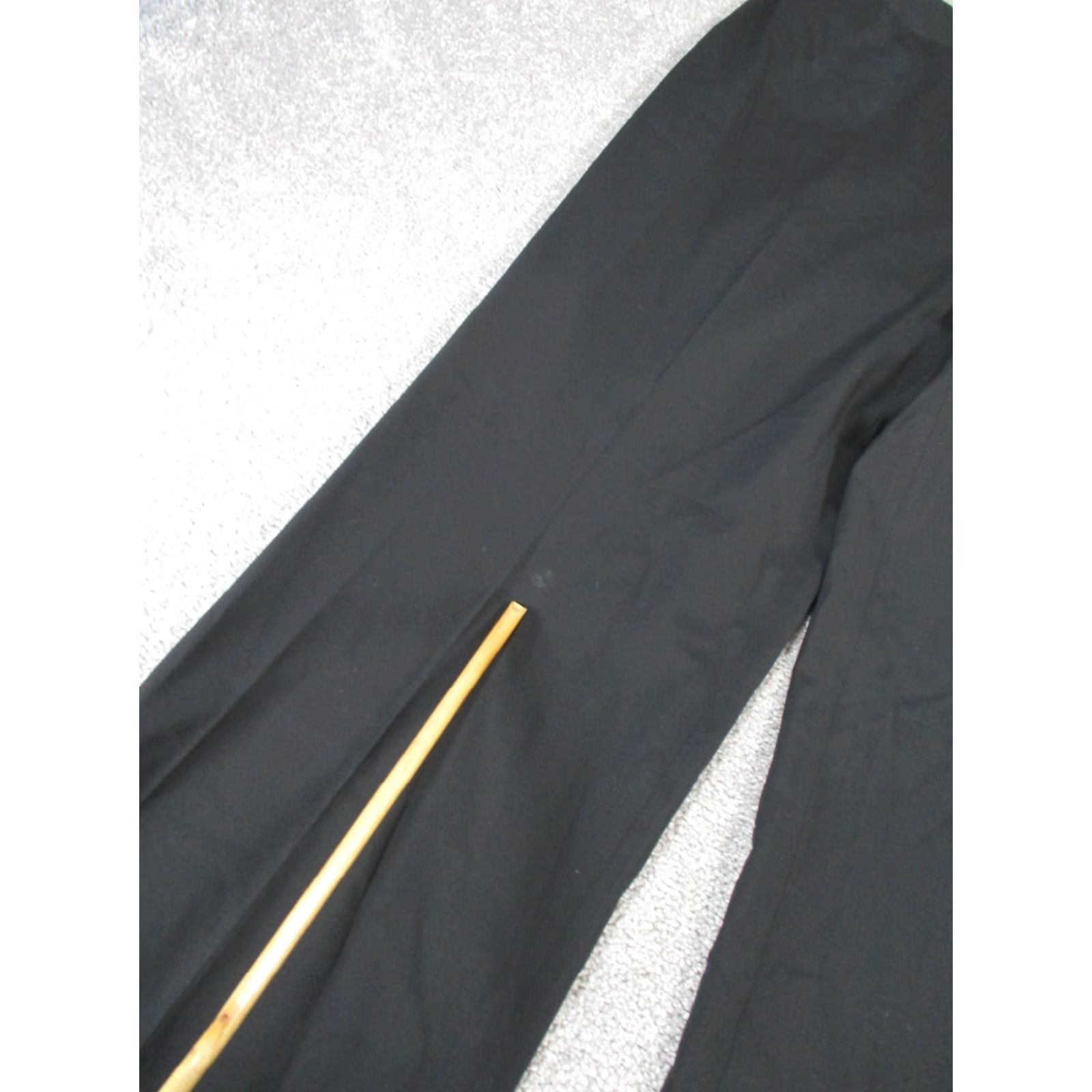 Vintage Lafayette 148 Dress Pants Womens 14 Black Virgin Wool Slacks Size 36" / US 14 / IT 50 - 3 Thumbnail