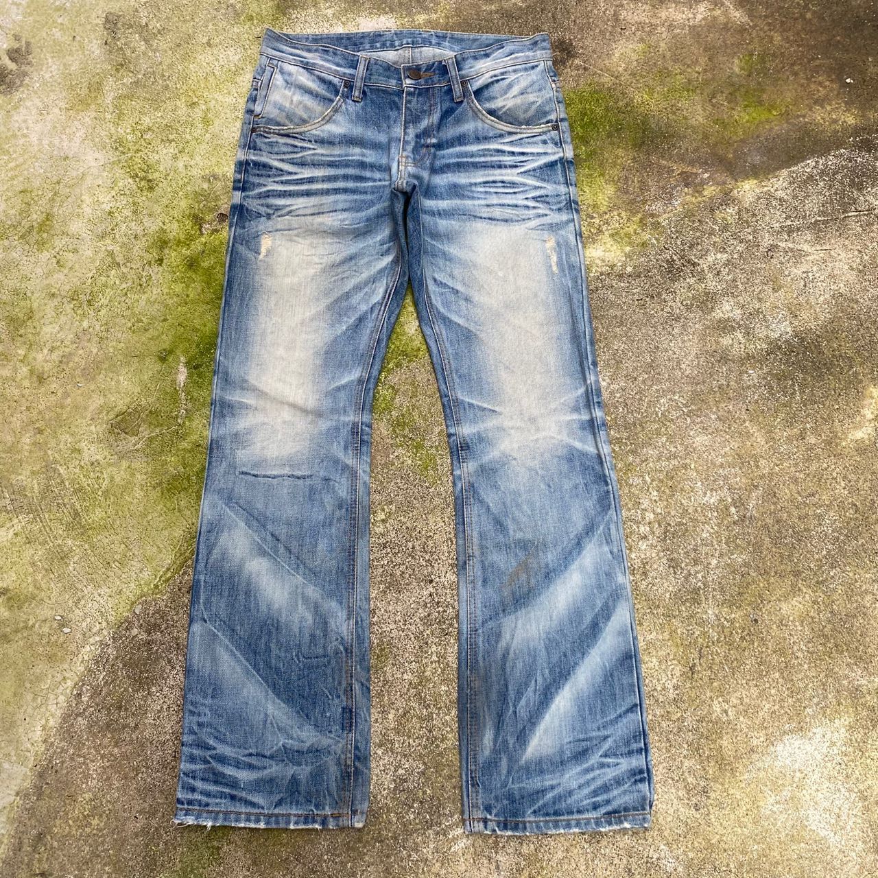 Japanese Brand Vintage Improves People Republic Distressed Denim Size US 32 / EU 48 - 2 Thumbnail