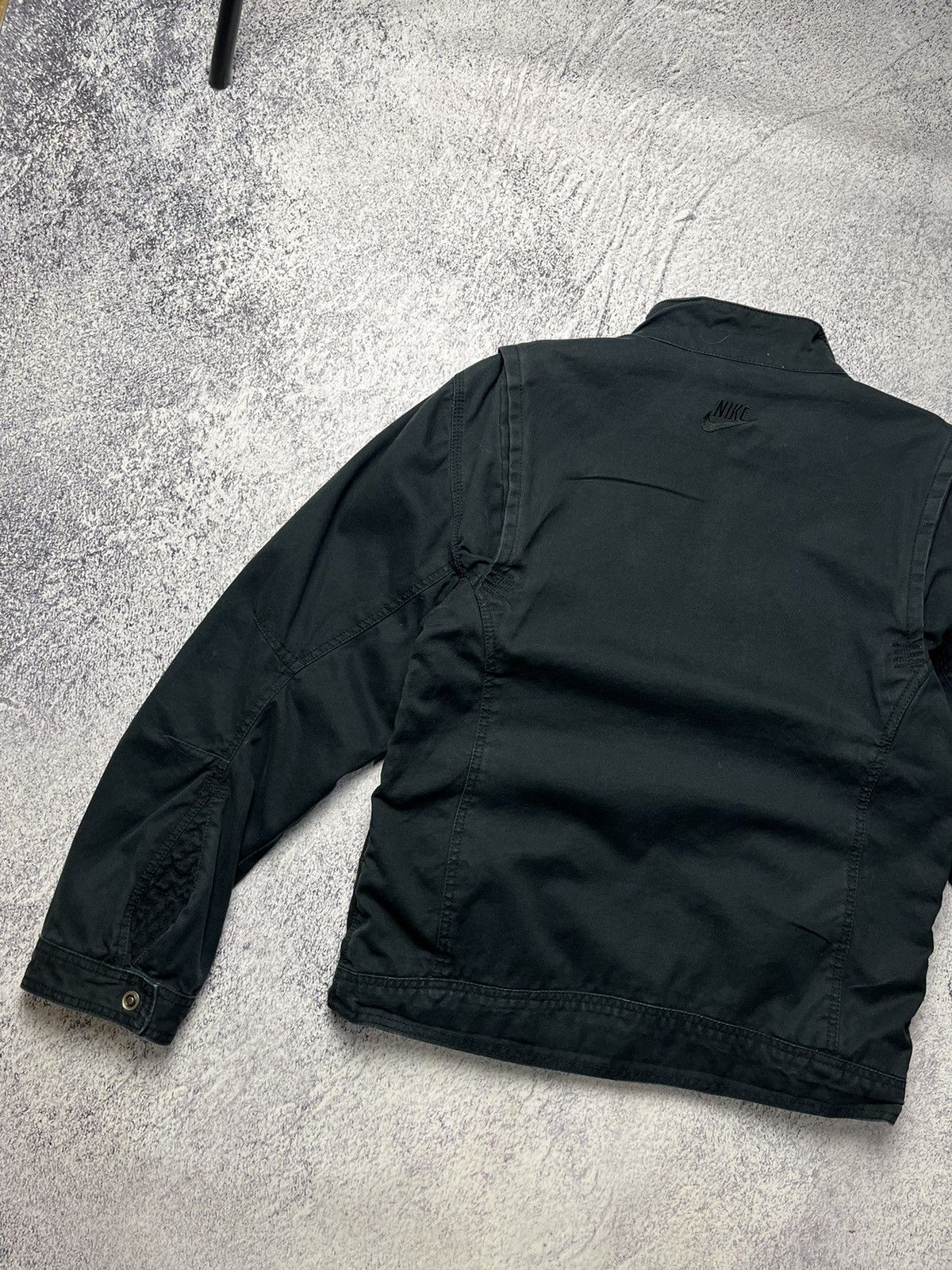 Nike Vintage Nike Denim Jacket omber Rare Pocket Zip Size L/ Size US M / EU 48-50 / 2 - 20 Thumbnail