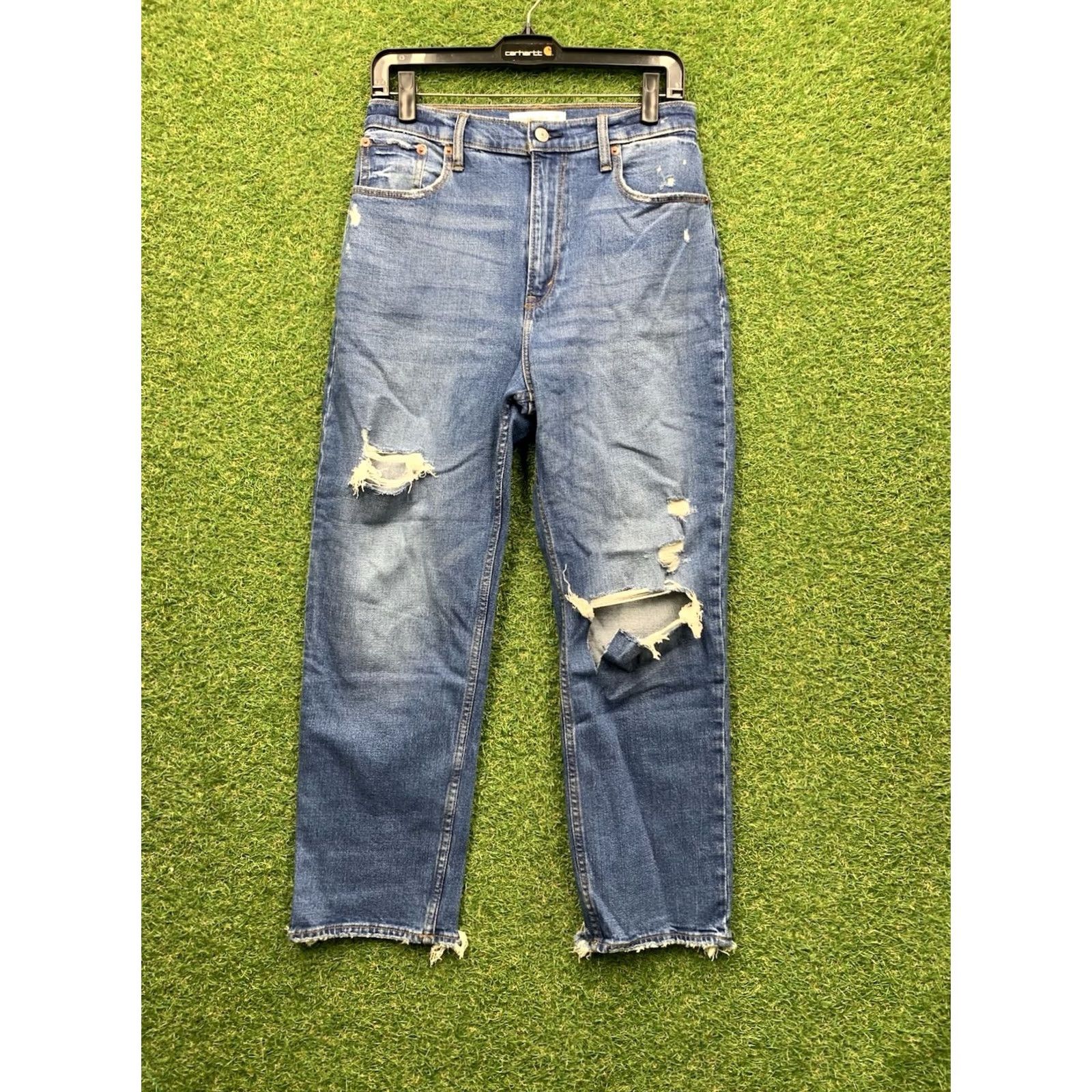 Abercrombie & Fitch Abercrombie & Fitch Jeans Womens 8 The Ankle Straight Ultra High Rise Curve Love Size 30" / US 8 / IT 44 - 2 Thumbnail