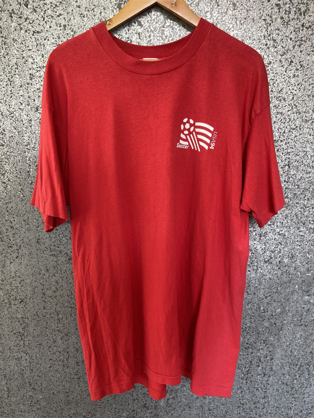 Vintage 🔥 Vintage 90s Vtg World cup t shirt soccer USA 1994 Size US XL / EU 56 / 4 - 3 Thumbnail