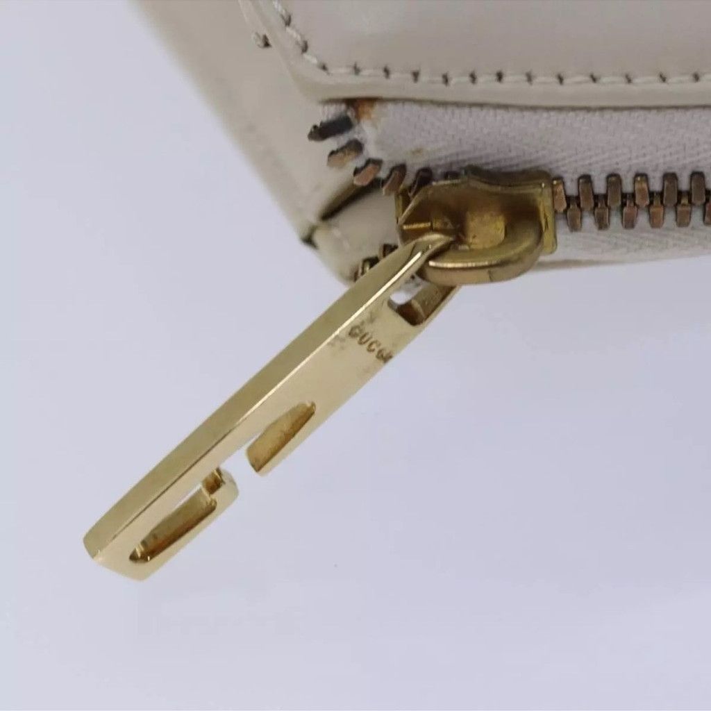 Gucci Gucci Cream Leather Tote with Structured Design Size ONE SIZE - 6 Thumbnail