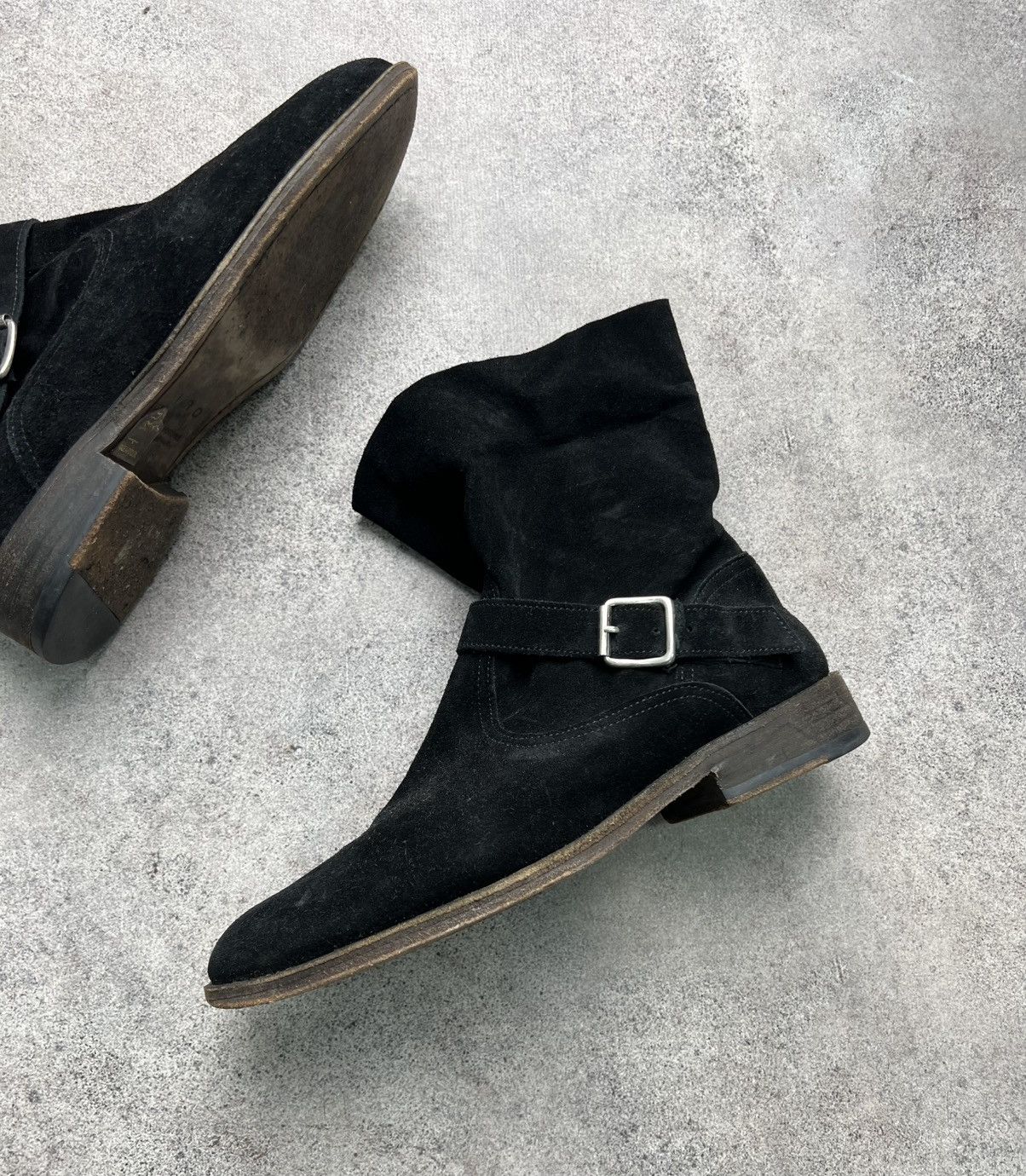 Iro IRO suede ankle belted boots Size US 10 / IT 40 - 2 Thumbnail