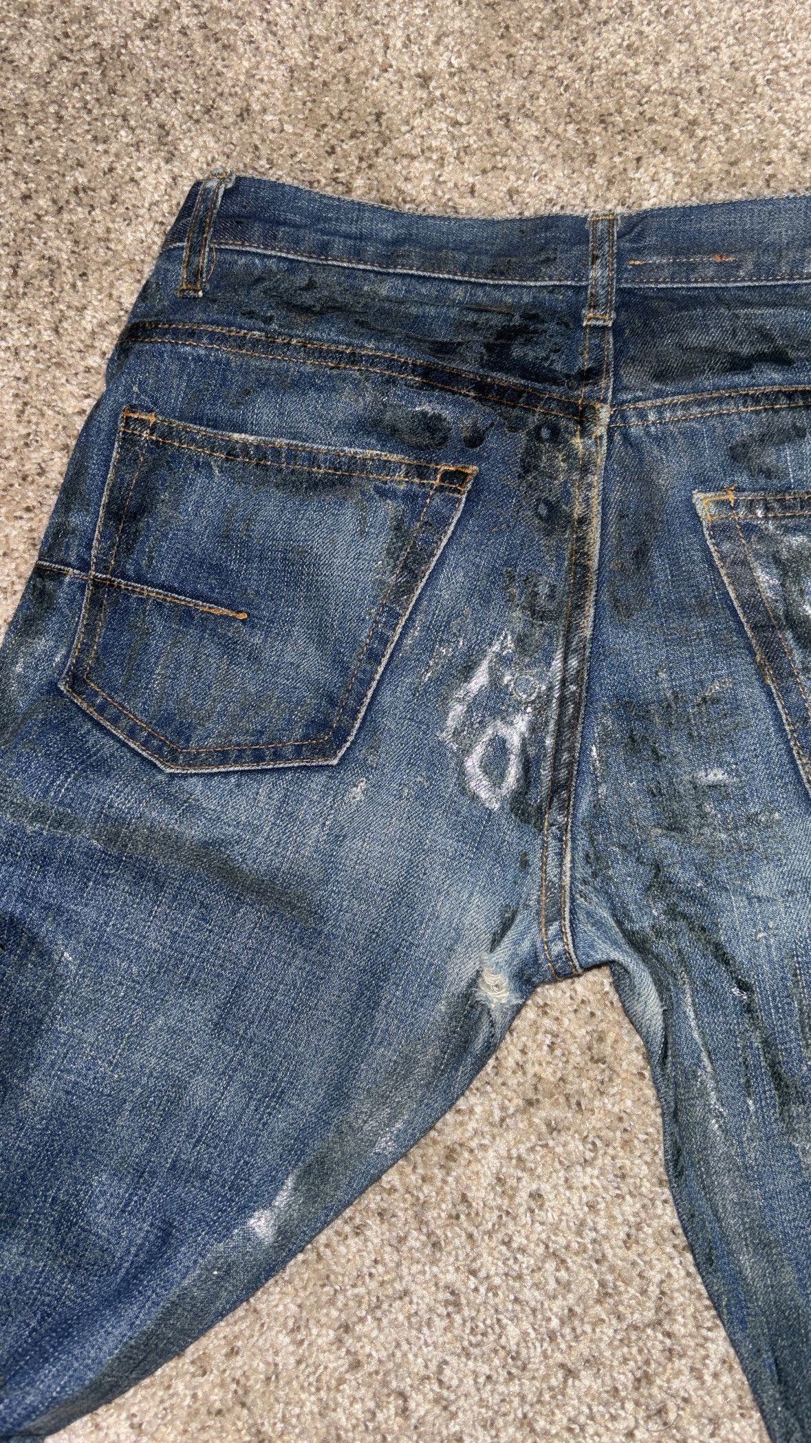 Dior Dior Homme Hedi Slimane Luster Wax Coat Denim Size US 27 - 8 Thumbnail