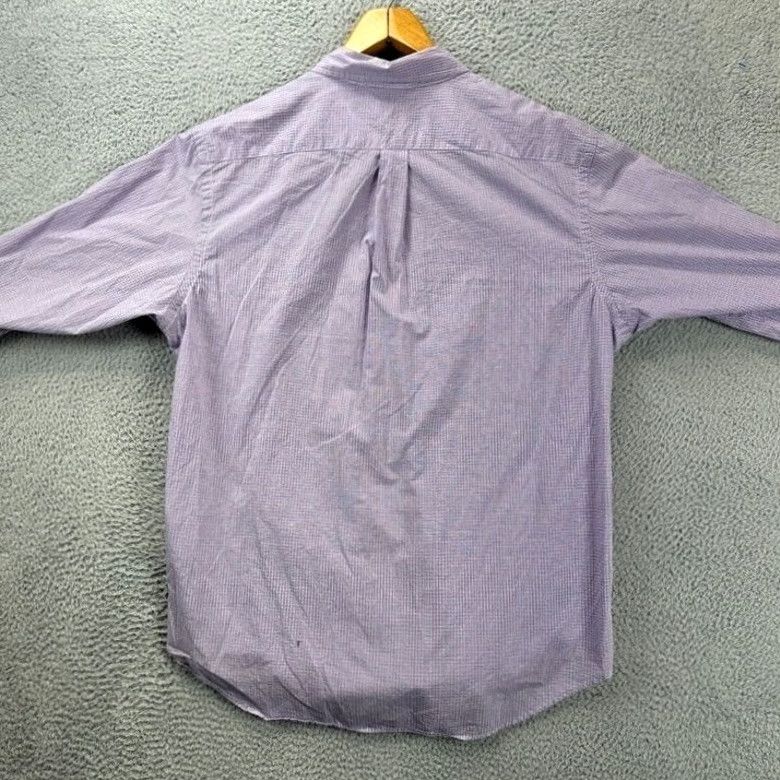 Ralph Lauren Ralph Lauren Shirt Adult XL Purple Plaid Cotton Pony Long Sleeve Men Size US XL / EU 56 / 4 - 2 Thumbnail