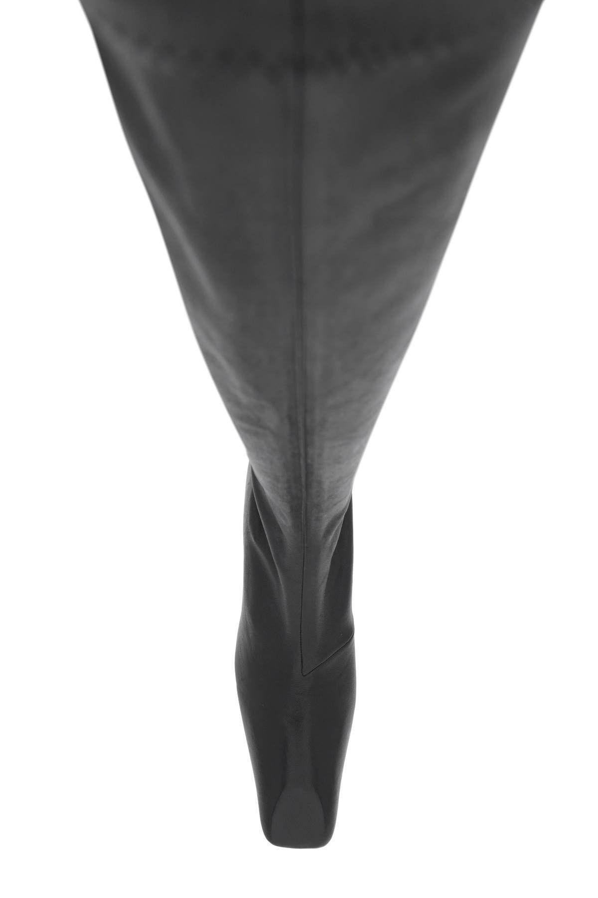 Jil Sander o1s22i1n0125 Stretch Leather Boots in Black Size US 9 / IT 39 - 2 Thumbnail