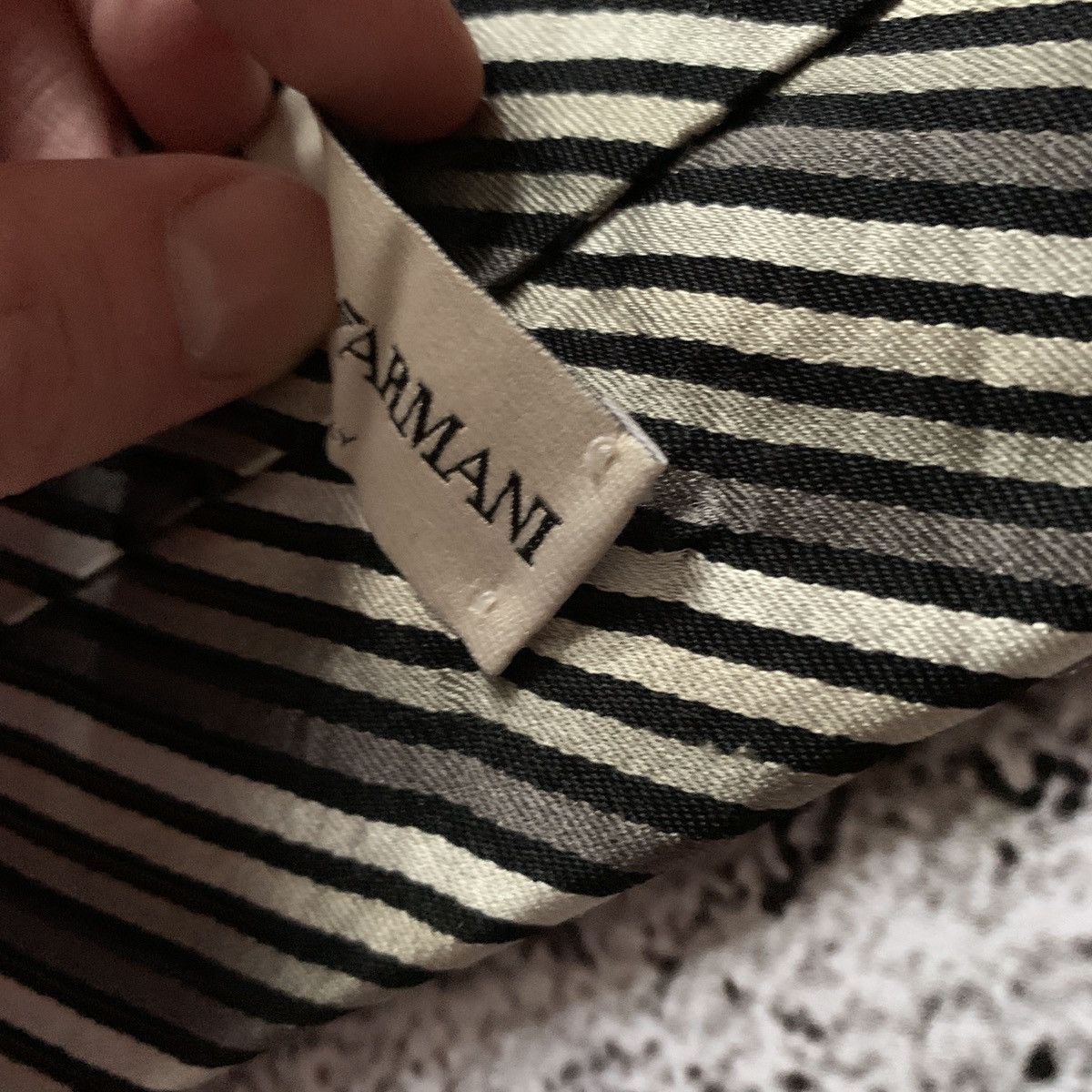 Emporio Armani Emporio Armani ties striped silk Size ONE SIZE - 6 Thumbnail