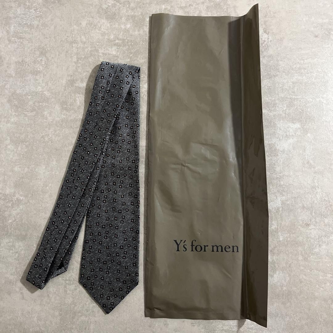 Yohji Yamamoto Y's for men gray dot silk tie Size ONE SIZE - 1 Preview