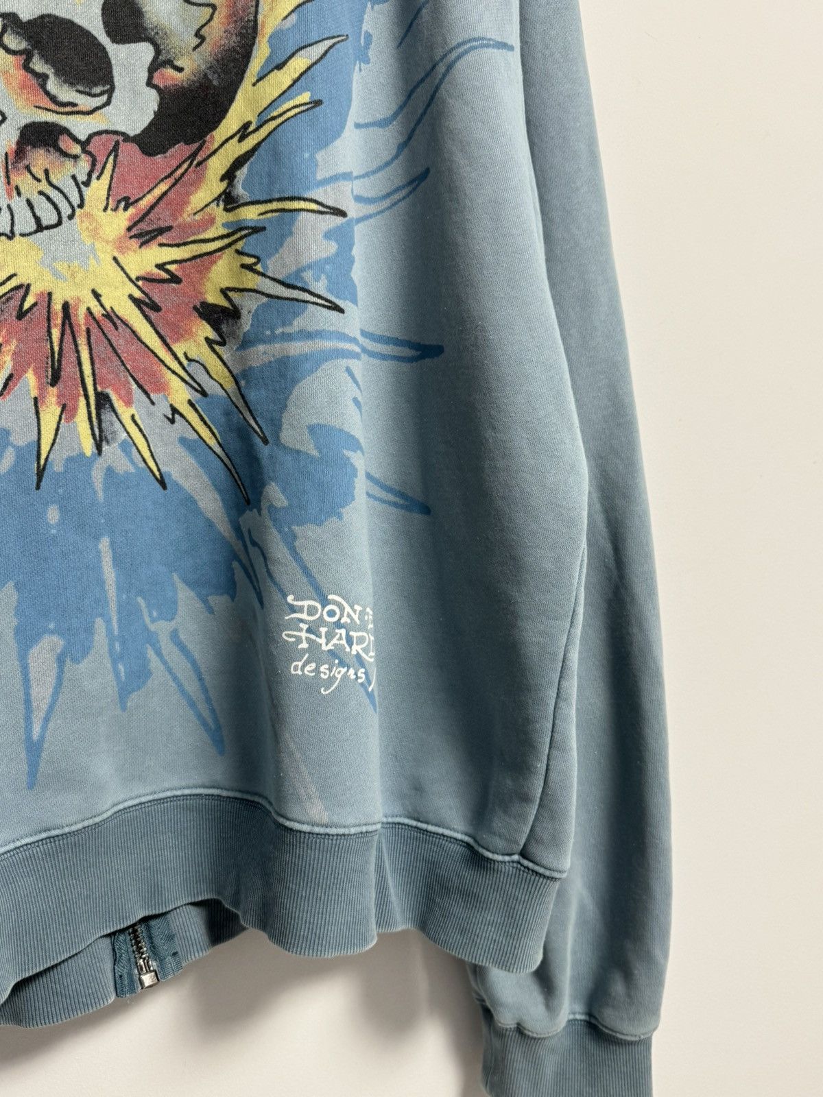 Ed Hardy Ed Hardy Hoodie Skull Explosion Full Zip Sweatshirt Style Size US XL / EU 56 / 4 - 18 Thumbnail